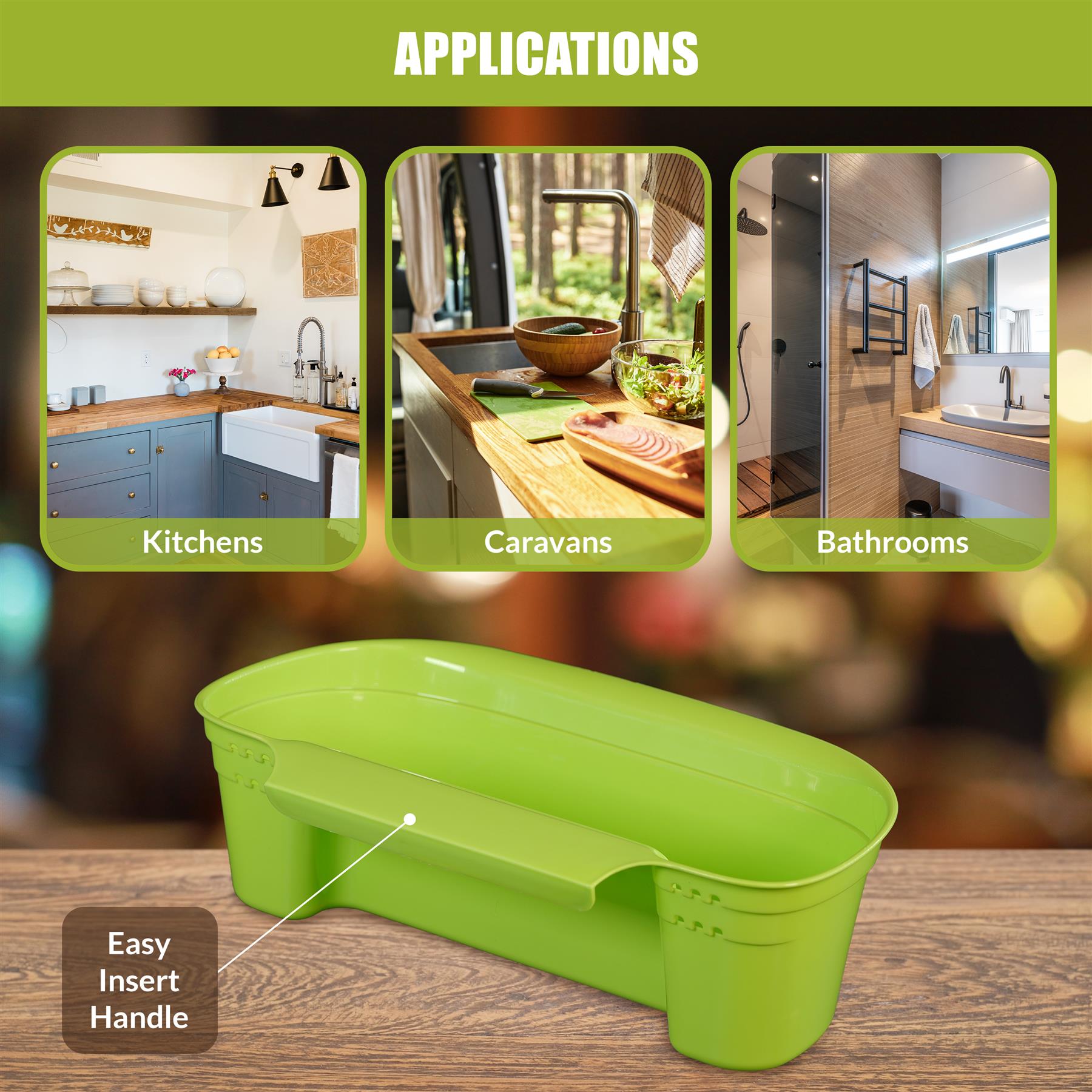 Hanging Kitchen Waste Basket 1.5L by Geezy - The Magic Toy Shop