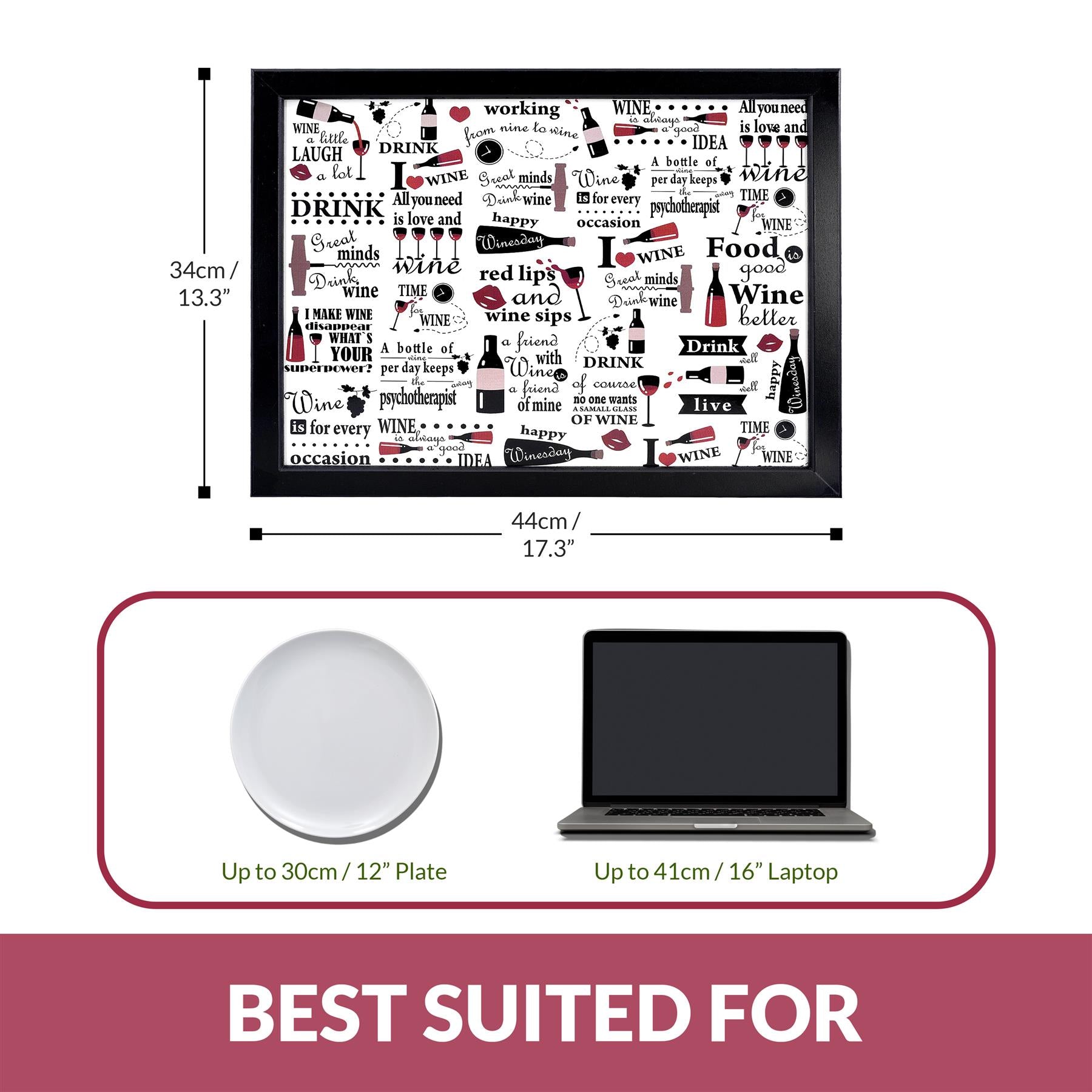 Wine Design Tray With Bean Bag Cushion by Geezy - The Magic Toy Shop