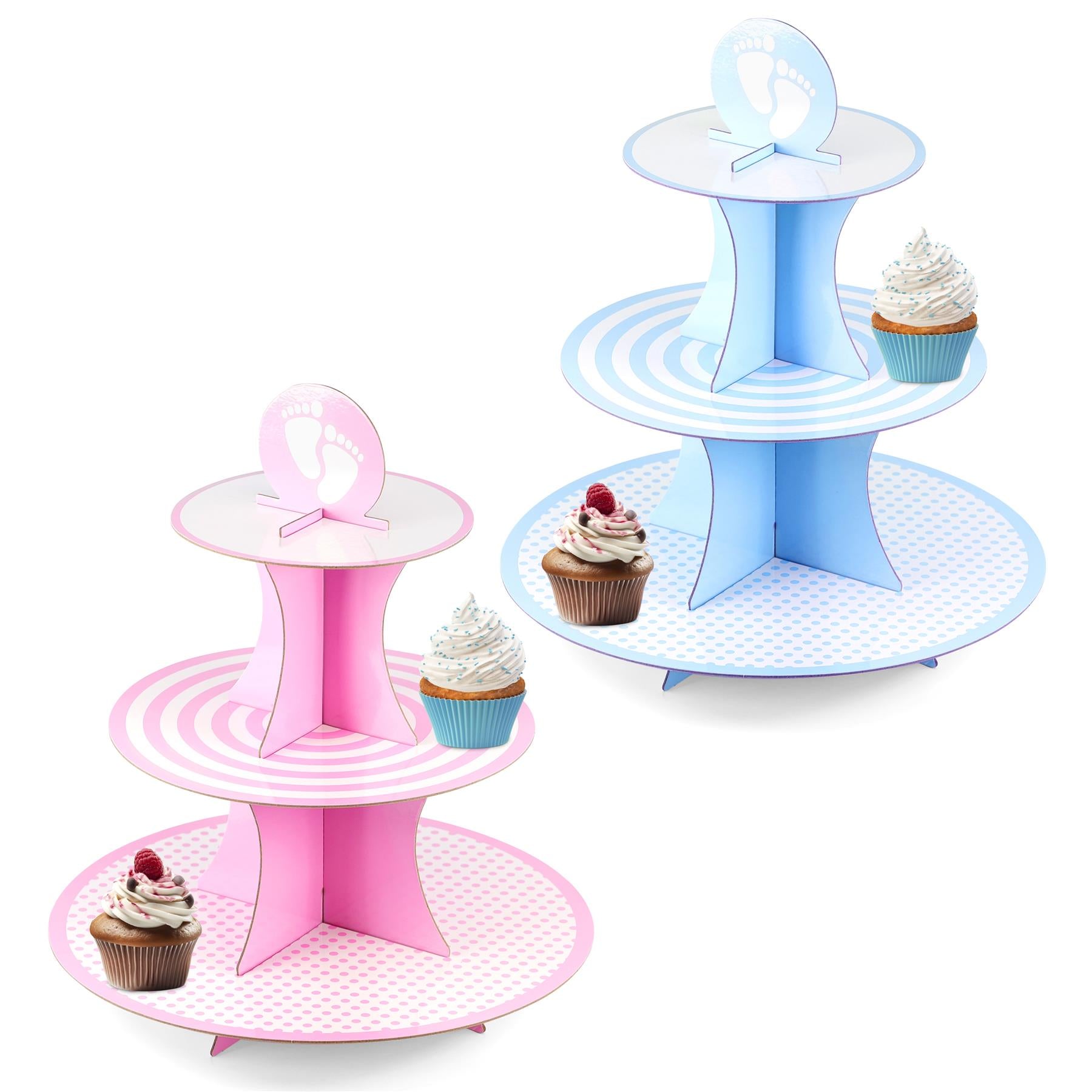 3 Tier Cardboard Cupcake Stand by GEEZY - The Magic Toy Shop