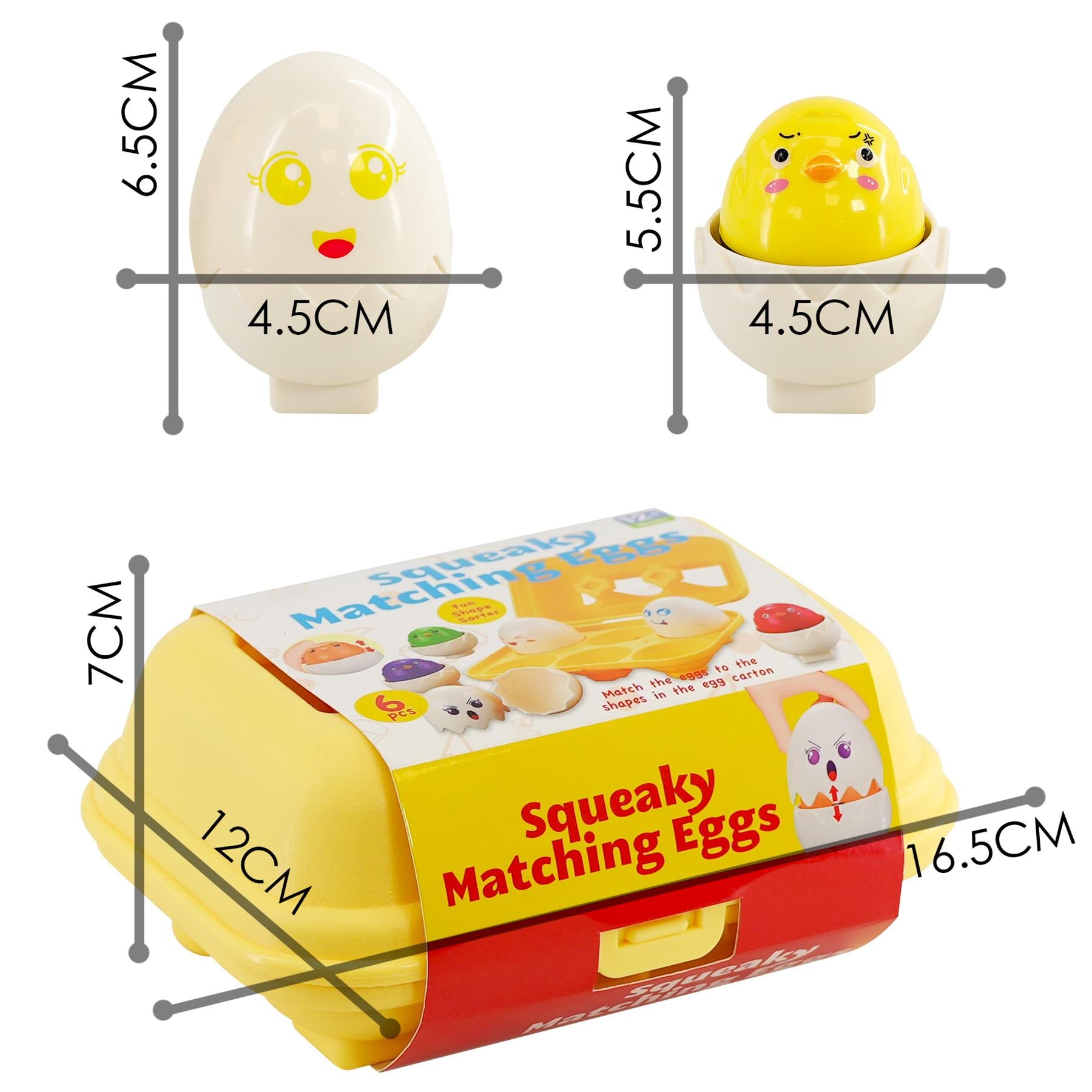 Hide n Squeak Matching Eggs Color & Shape Sorter by The Magic Toy Shop - The Magic Toy Shop