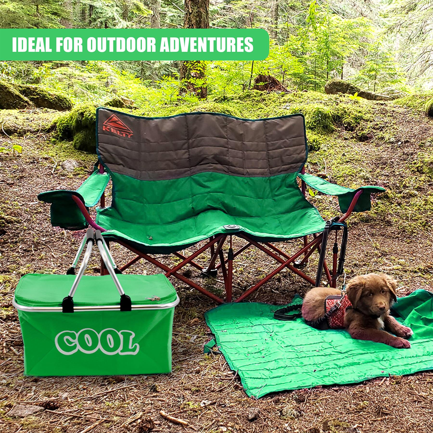 Green Cooler Basket Bag by Geezy - The Magic Toy Shop