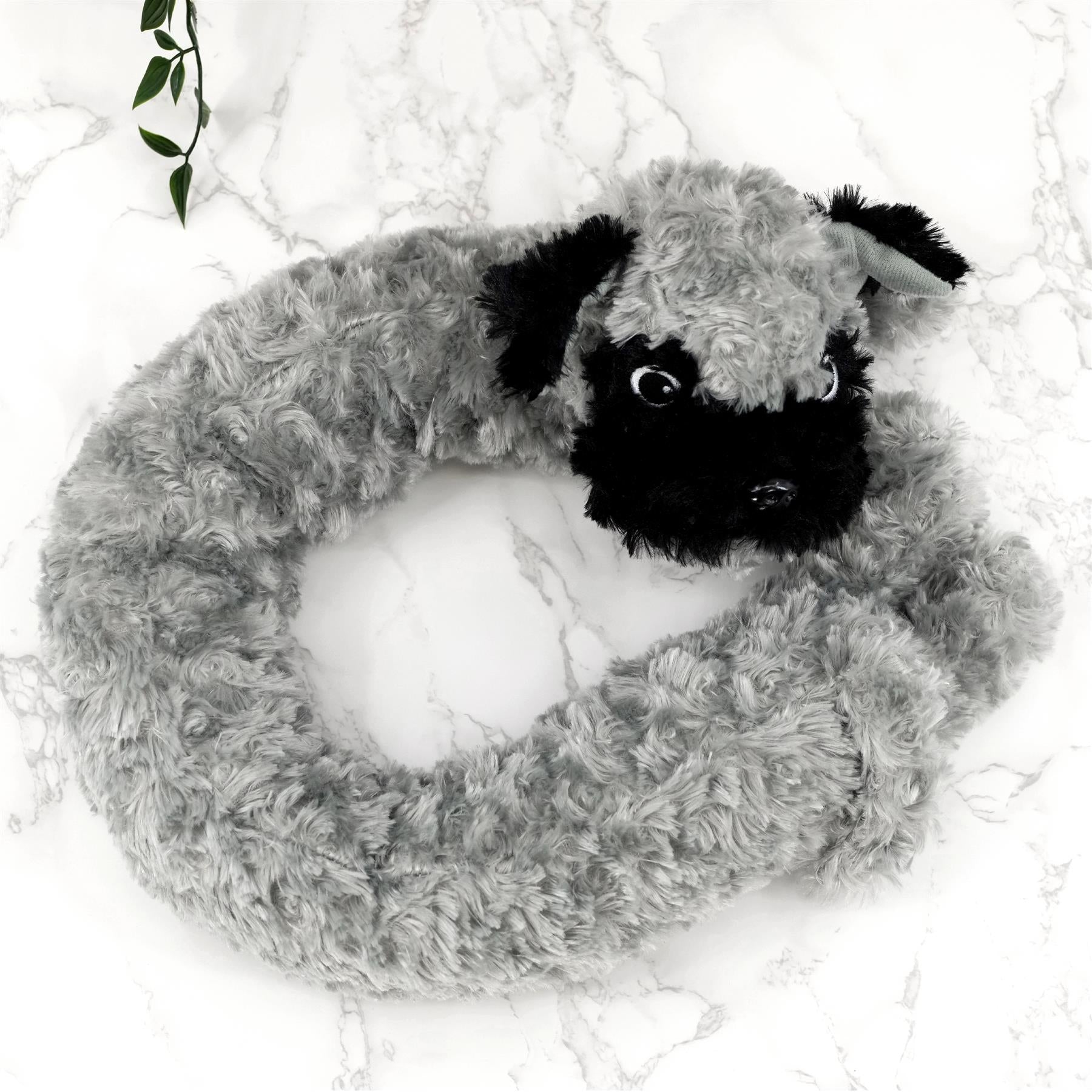 Novelty Grey Dog Draught Excluder for Doors by GEEZY - The Magic Toy Shop