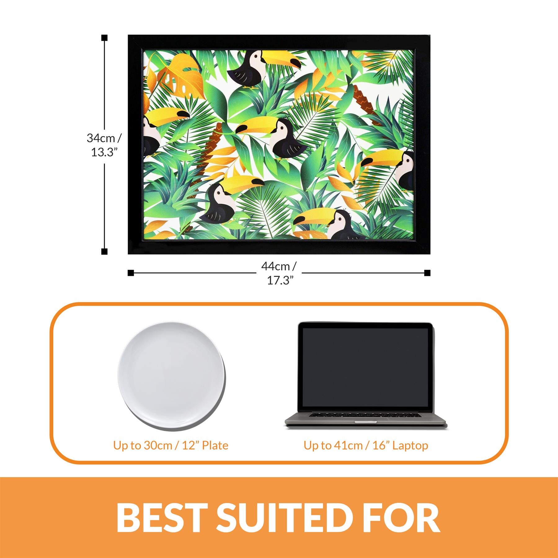 Tropical Lap Tray With Bean Bag Cushion by Geezy - The Magic Toy Shop