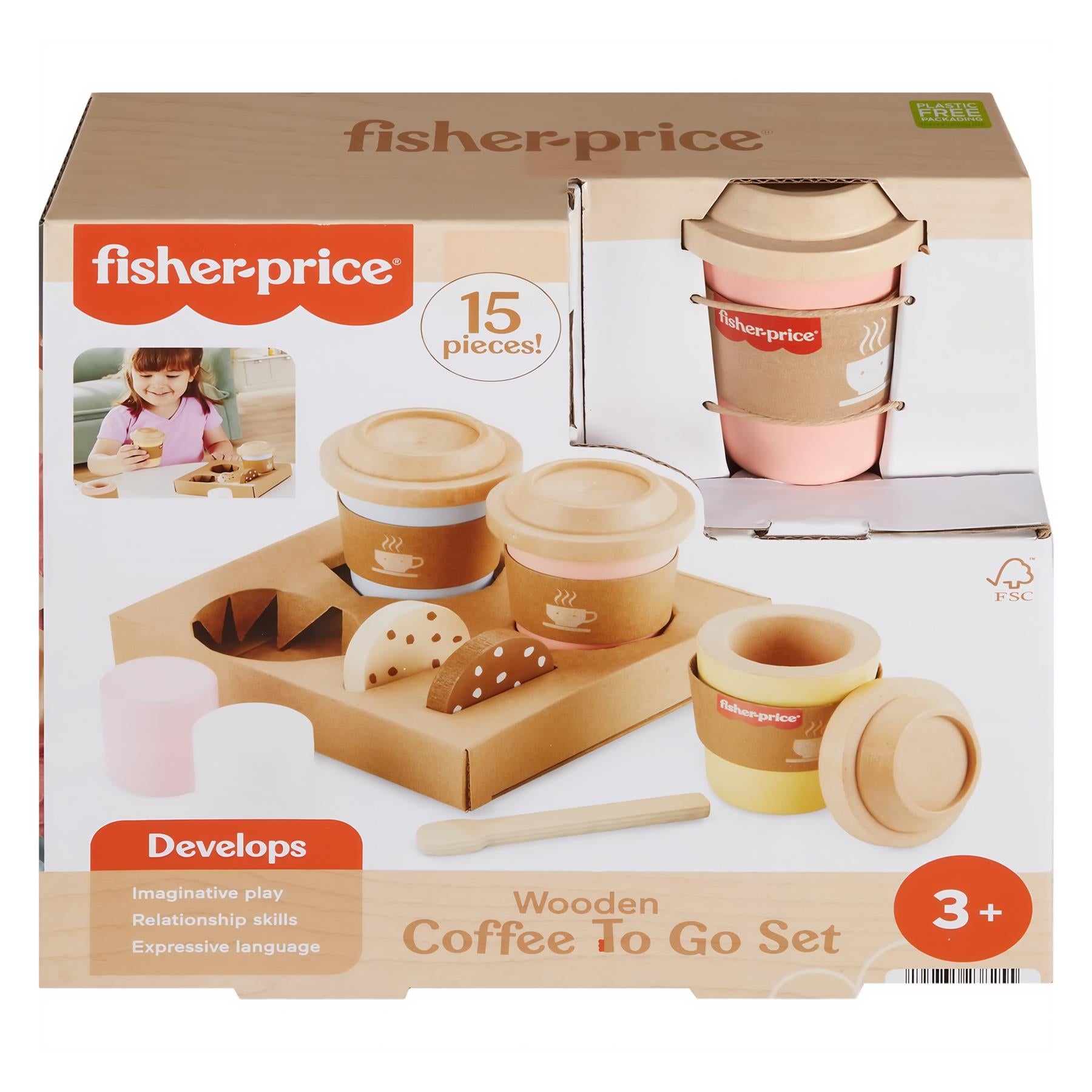 Fisher-Price Wooden Coffee To Go Set