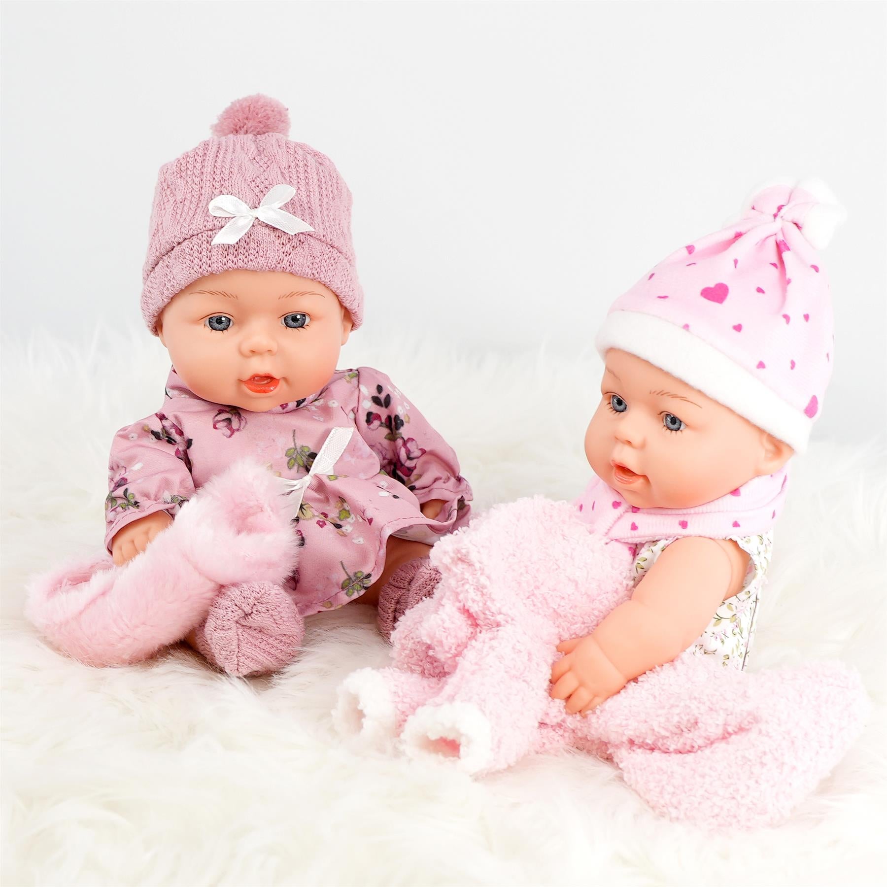 BiBi Twin Baby Dolls "Ella & Emma" (25 cm / 10") by BiBi Doll - The Magic Toy Shop
