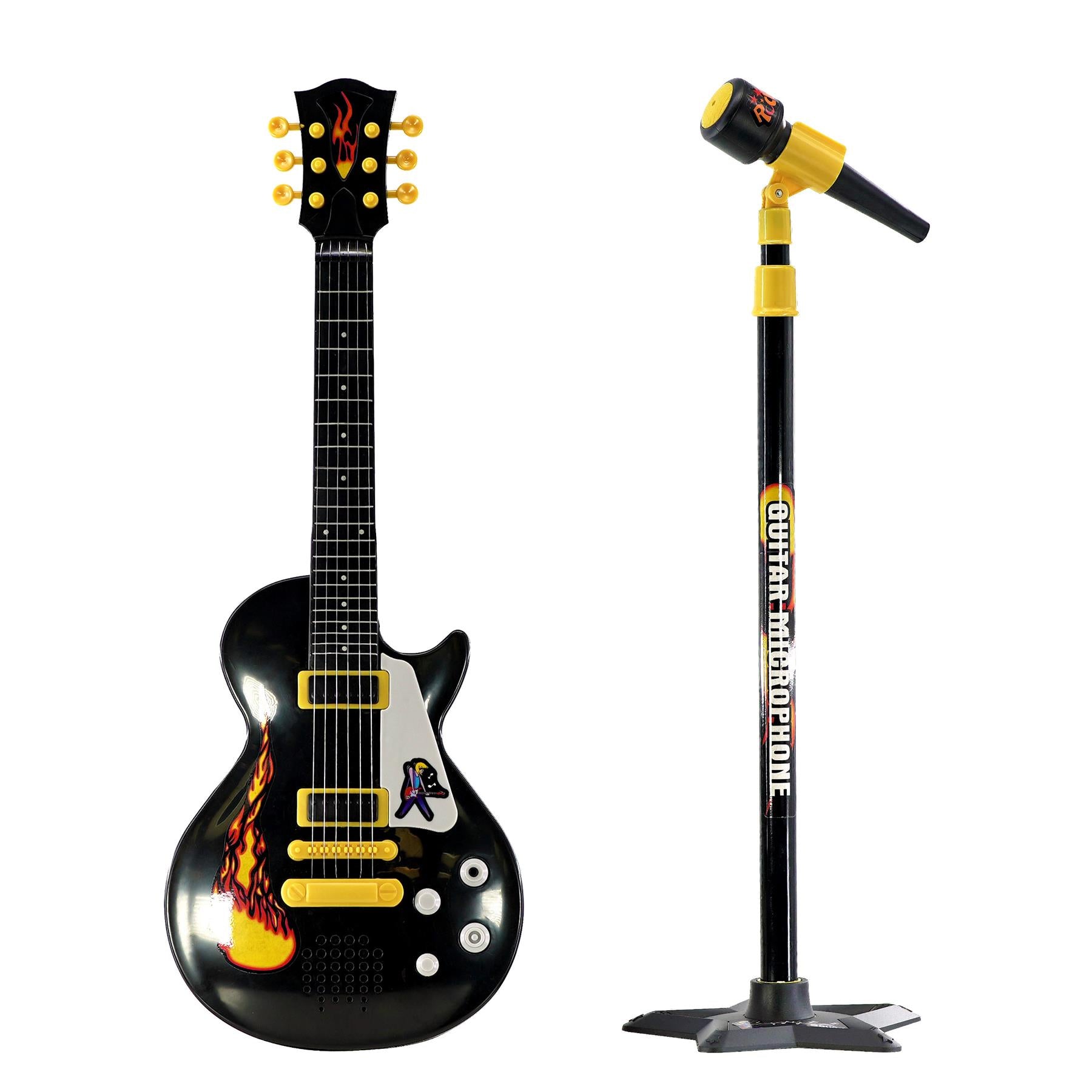 Kids Electric Guitar & Microphone Set