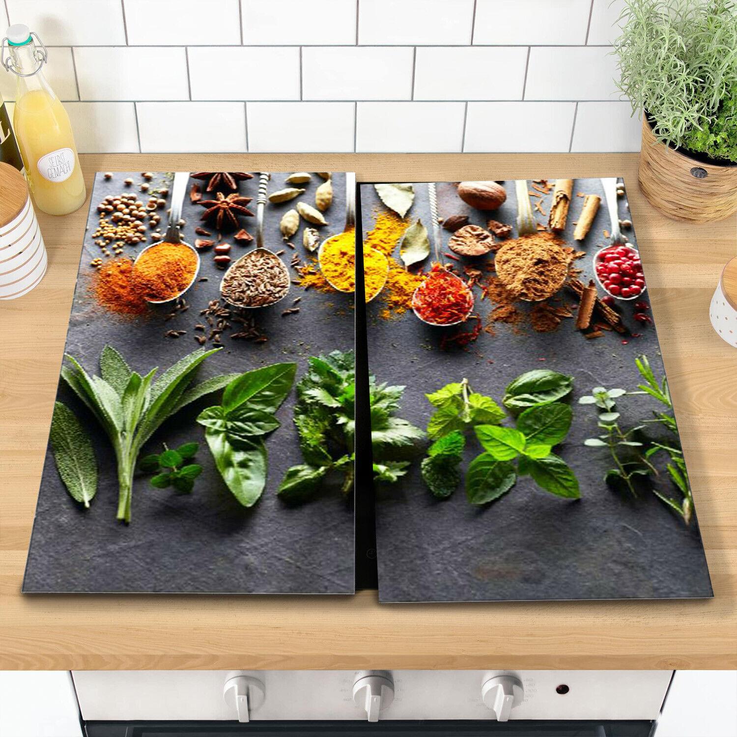 Glass Cutting Boards with Spoon & Herbs Design by Geezy - The Magic Toy Shop