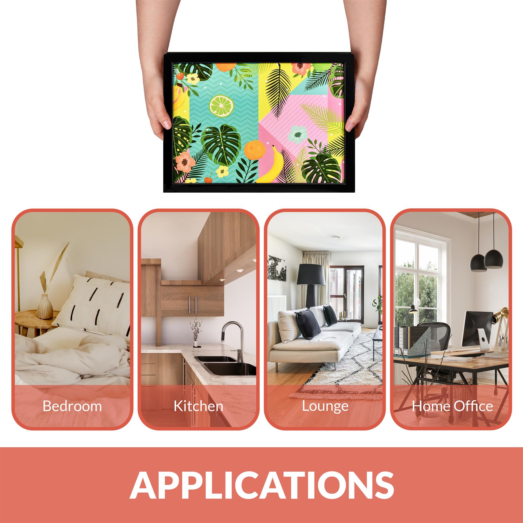 Tropical Fruit Lap Tray With Bean Bag Cushion by Geezy - The Magic Toy Shop