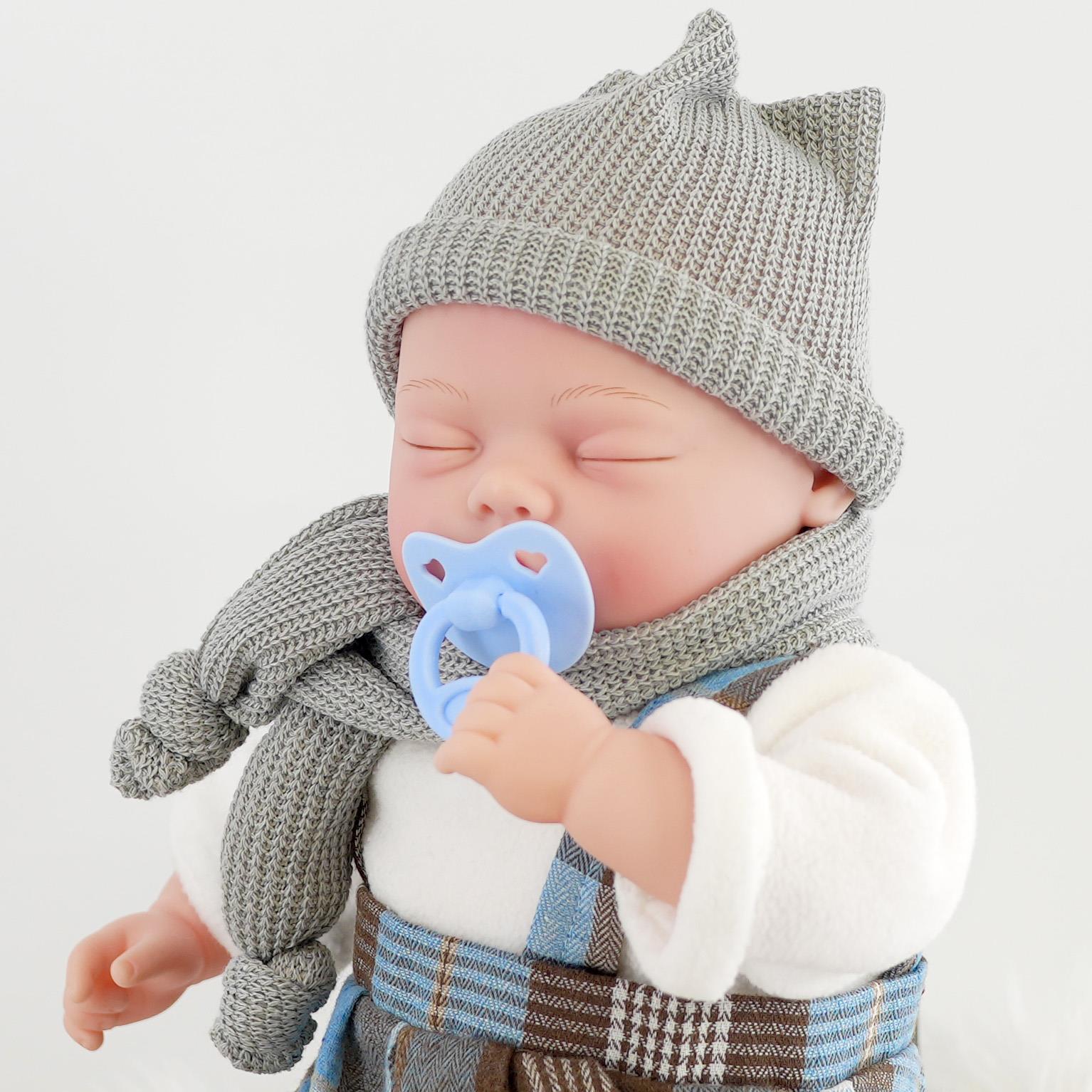 BiBi Baby Doll - Blue Tartan (45 cm / 18") by BiBi Doll - The Magic Toy Shop