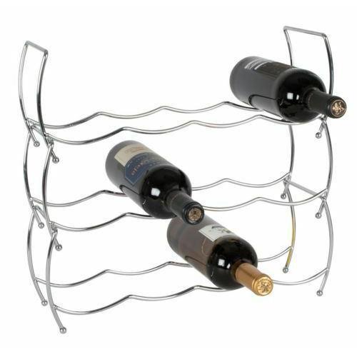 Stackable Chrome Wine Storage Display Rack by MTS - The Magic Toy Shop