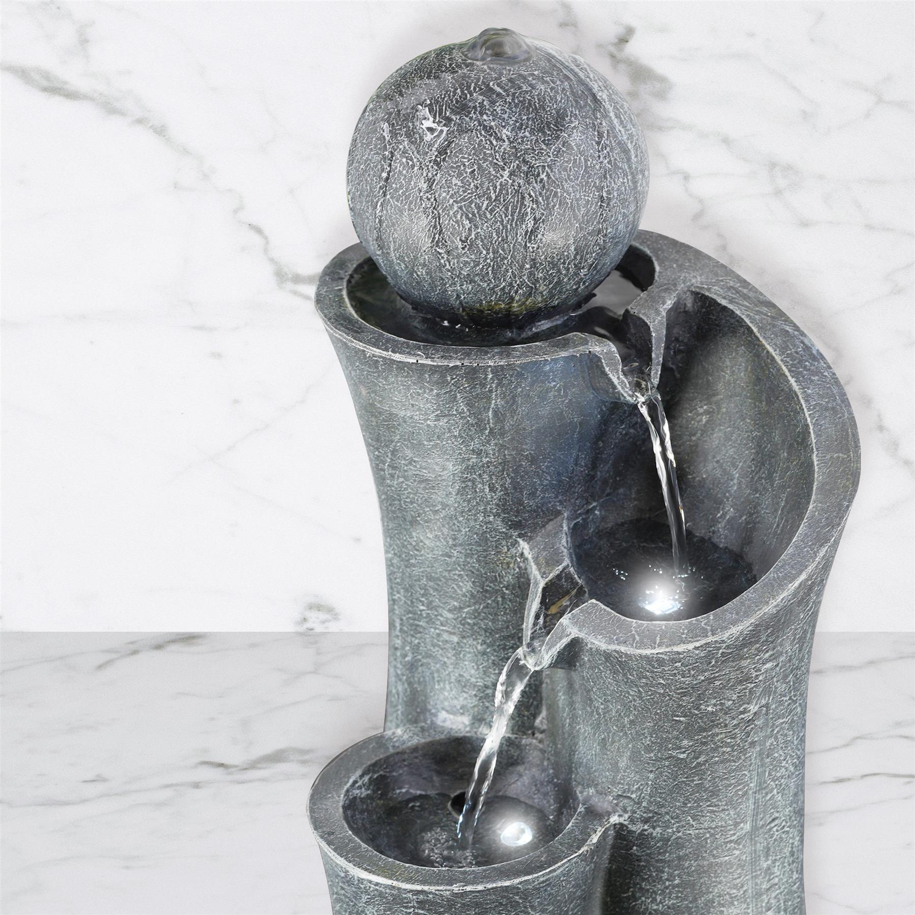 Ball on Top Water Feature Outdoor With LED by GEEZY - The Magic Toy Shop