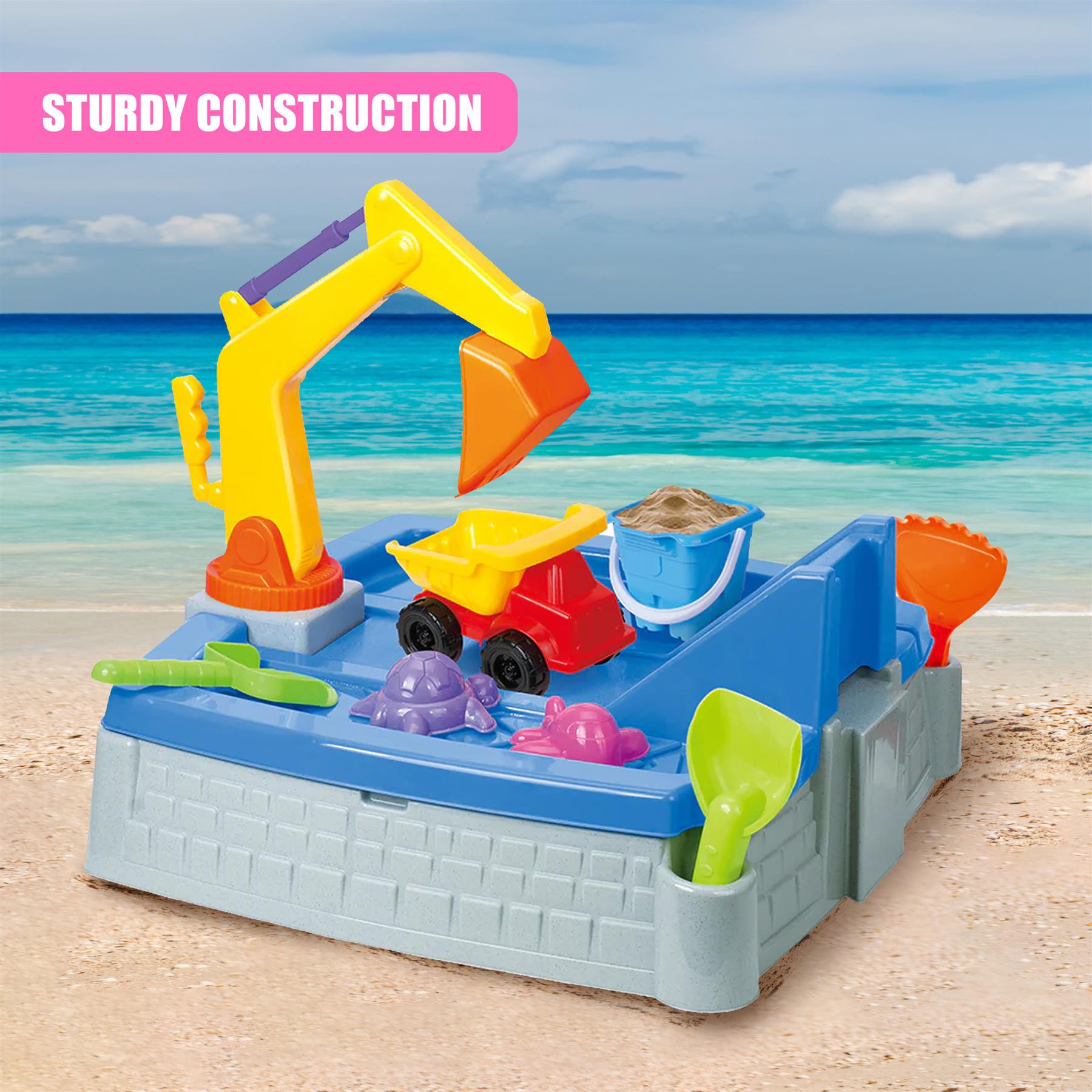 2 in 1 Kids Sand Box Water Table by The Magic Toy Shop - The Magic Toy Shop