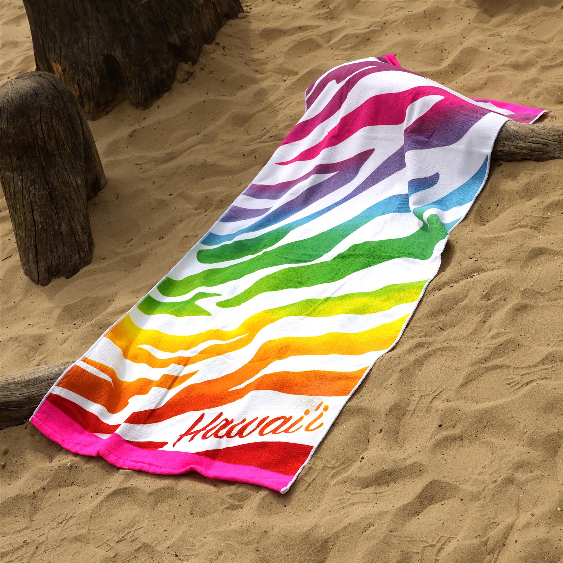 Beach Bath Towel Hawaii Design Microfibre Towel by GEEZY - The Magic Toy Shop