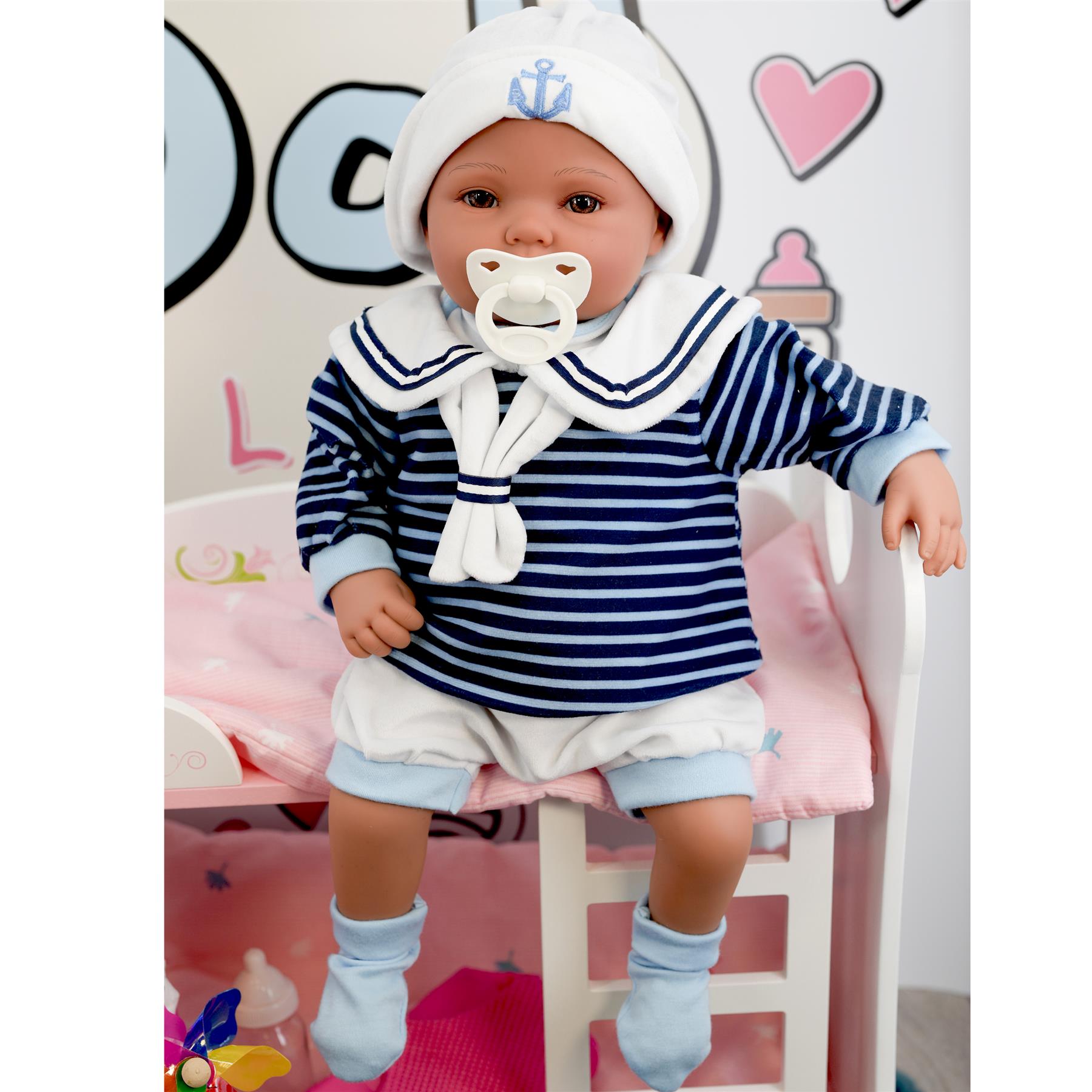 BiBi Outfits - Reborn Doll Clothes (Sailor) (50 cm / 20") by BiBi Doll - The Magic Toy Shop