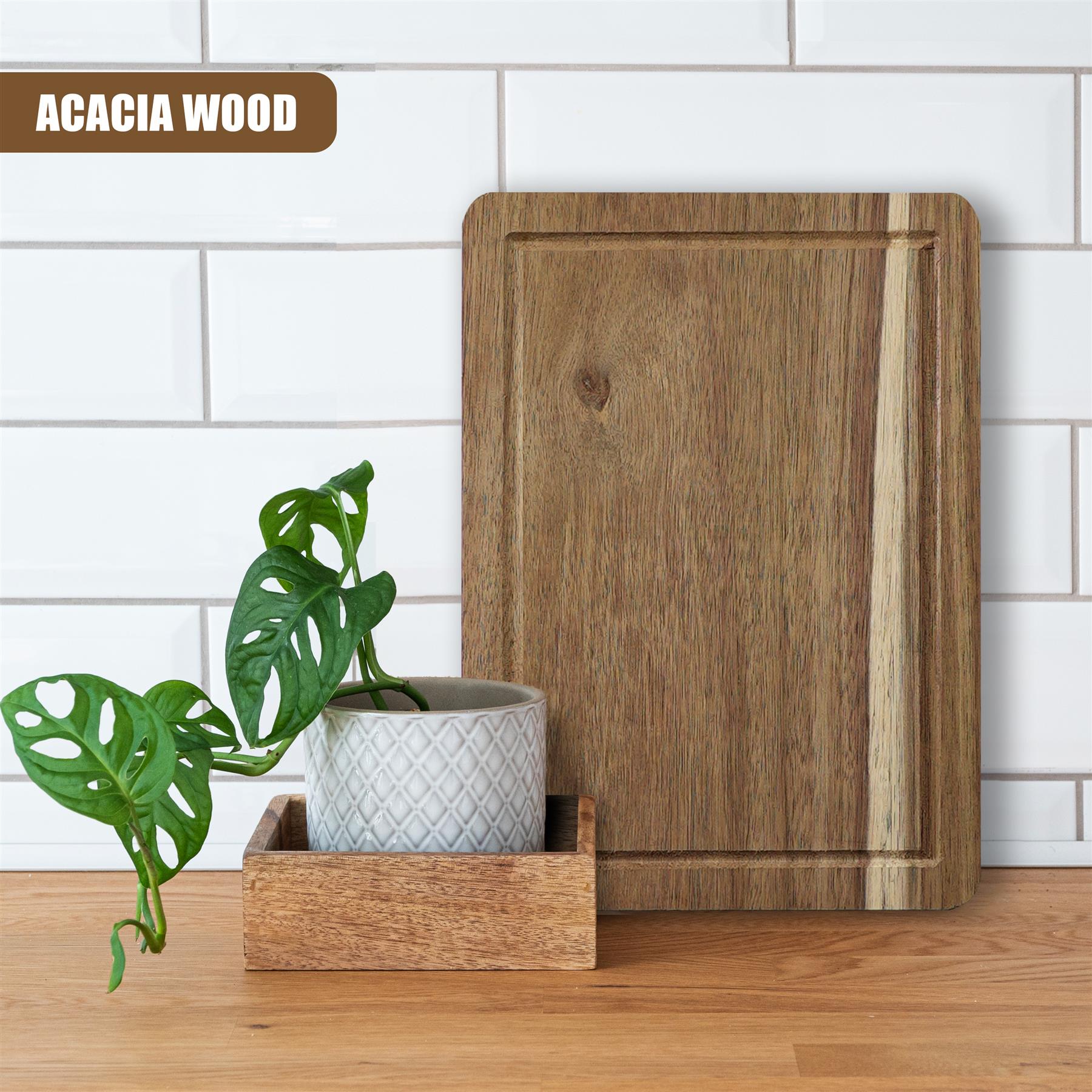 Acacia Chopping Board 28x20cm by GEEZY - The Magic Toy Shop