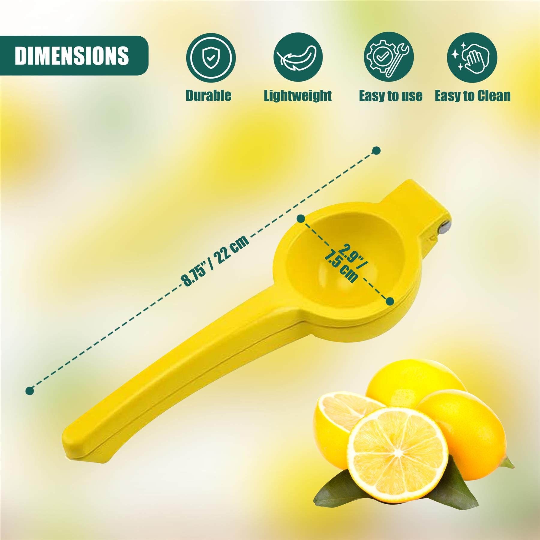 Metal Lemon Squeezer by GEEZY - The Magic Toy Shop