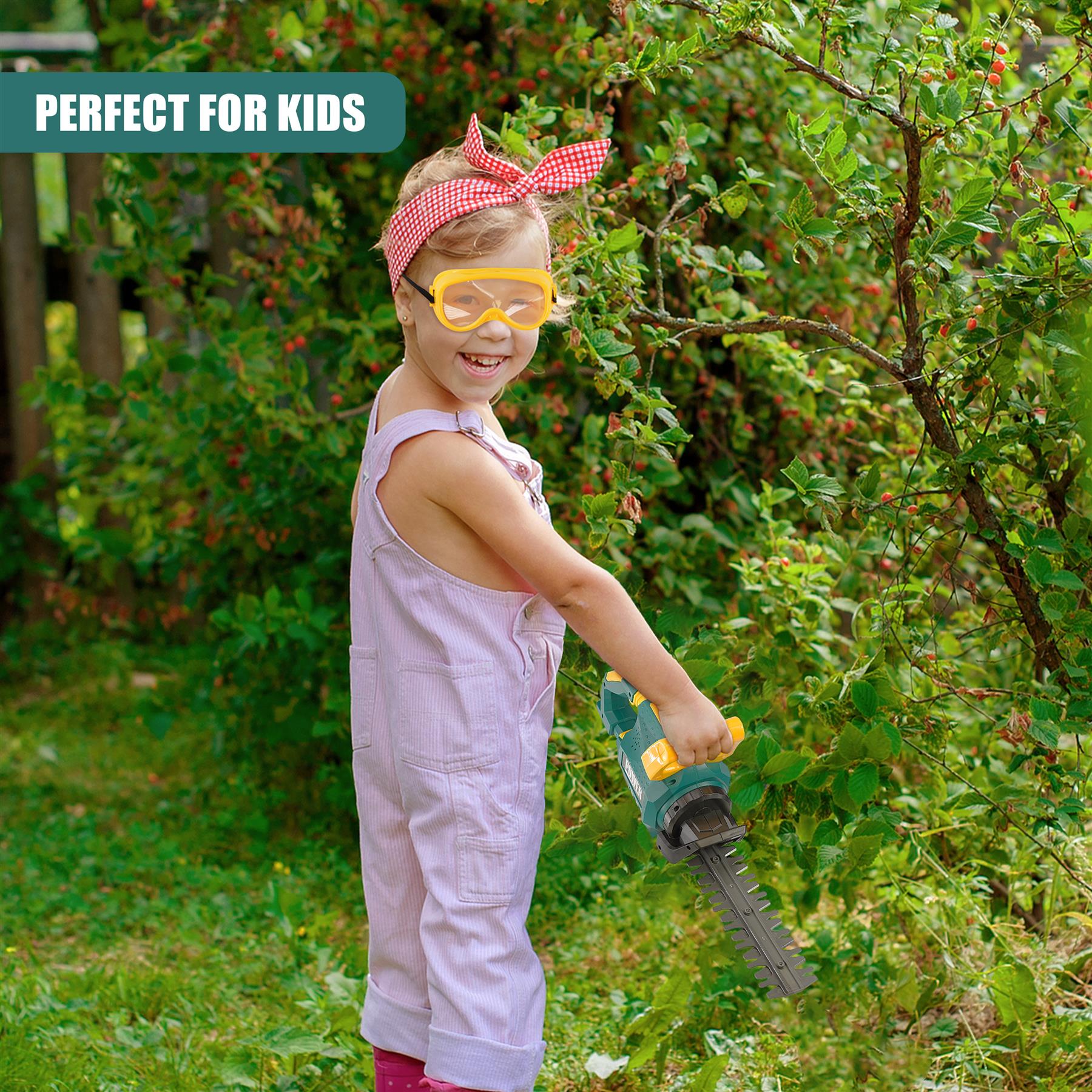 Kids Garden Hedge Trimmer Toy with Safety Goggles by The Magic Toy Shop - The Magic Toy Shop