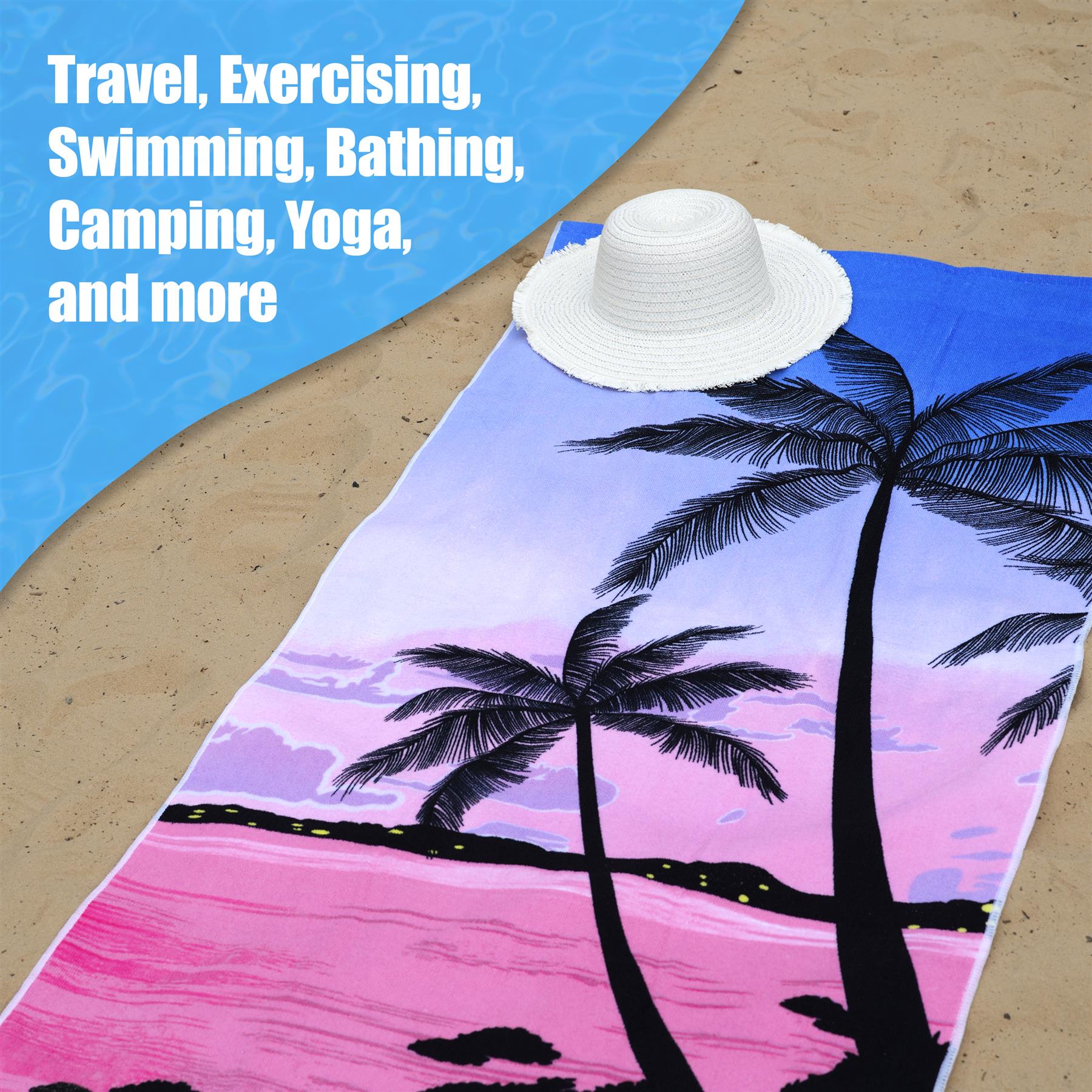 Sunset Design Large Towel by Geezy - The Magic Toy Shop