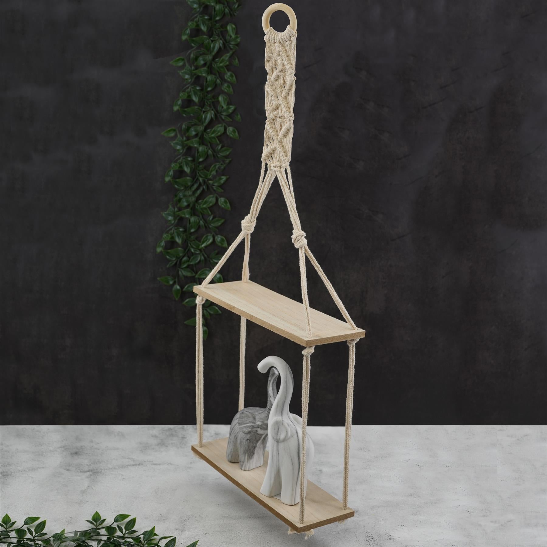 Hanging Boho Chic Floating Shelf by Geezy - The Magic Toy Shop