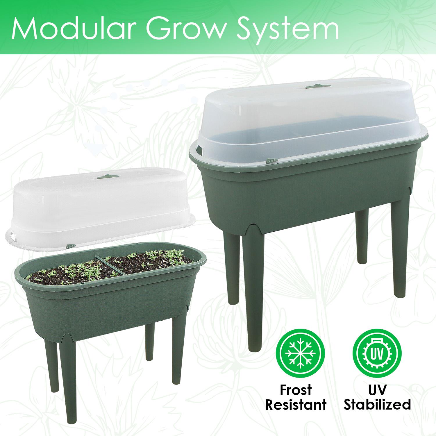Green Raised Garden Bed Planter With Lid and Legs by Geezy - The Magic Toy Shop