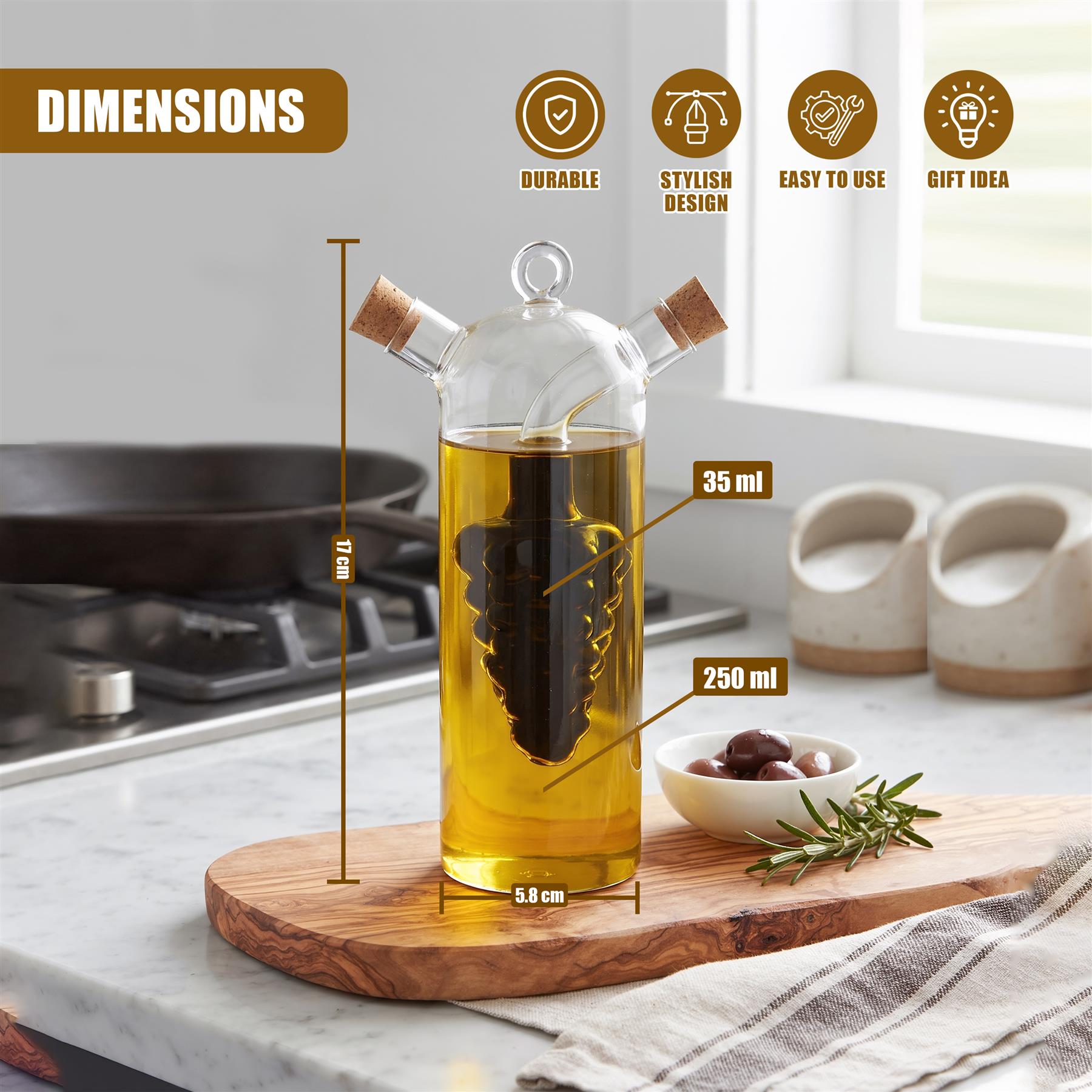 2 in 1 Oil & Vinegar Dispenser