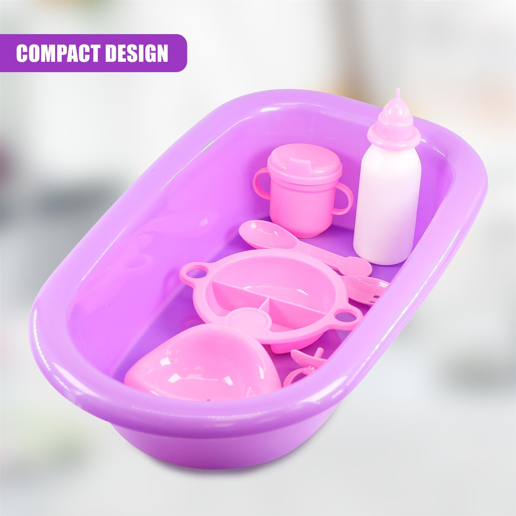 Baby Doll Bath Set with Accessories by BiBi Doll - The Magic Toy Shop