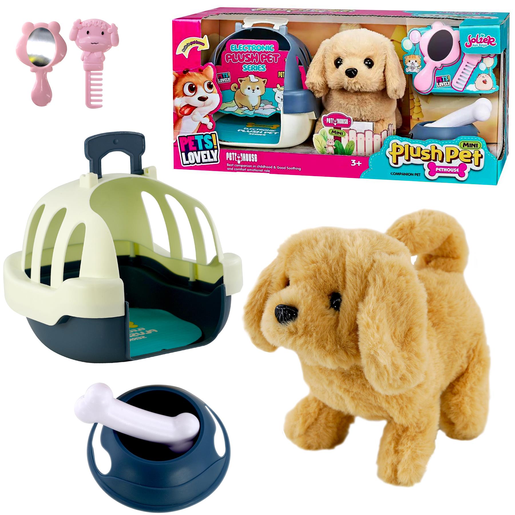 Electronic Plush Dog Carrier Set by The Magic Toy Shop - The Magic Toy Shop