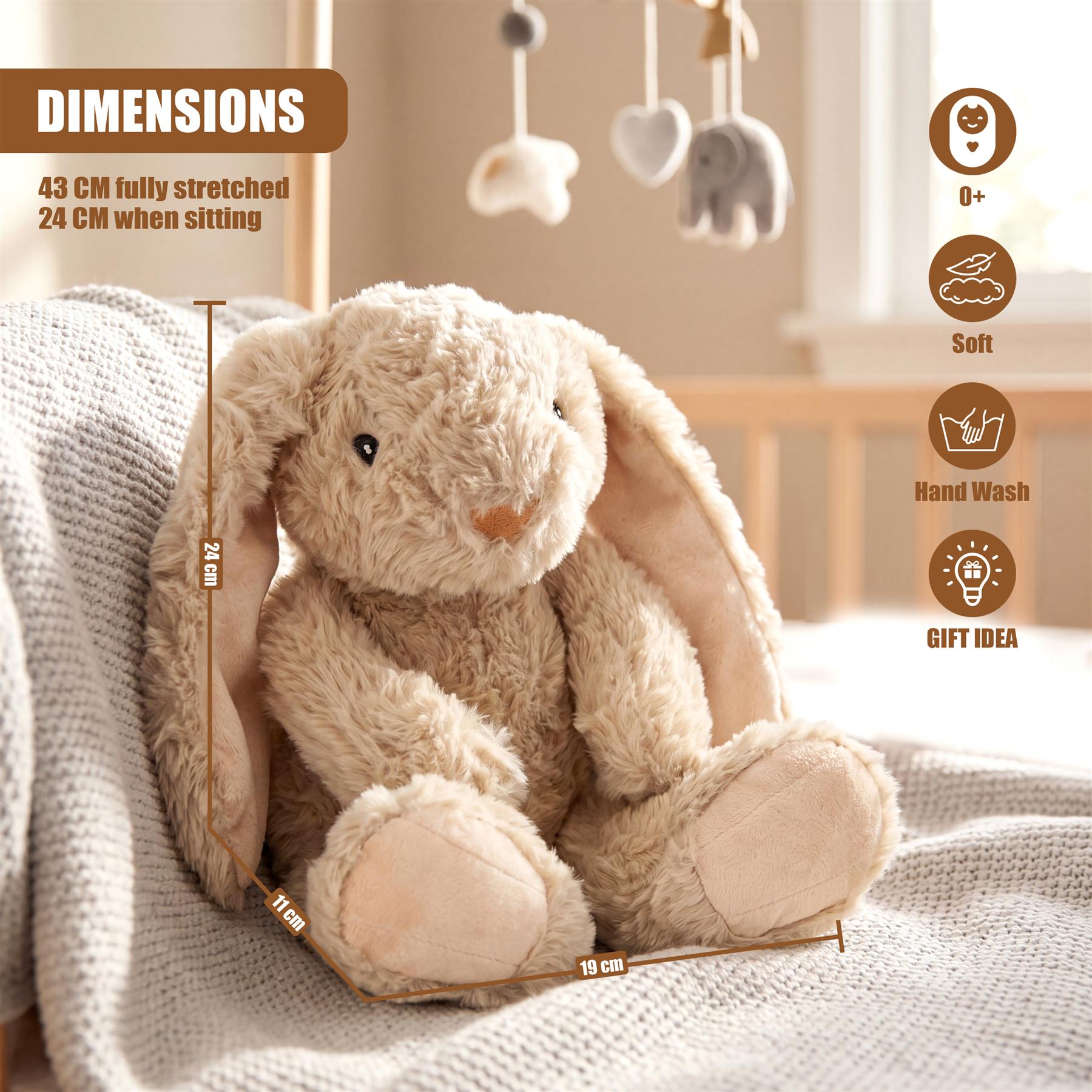 16" Bunny Soft Toy