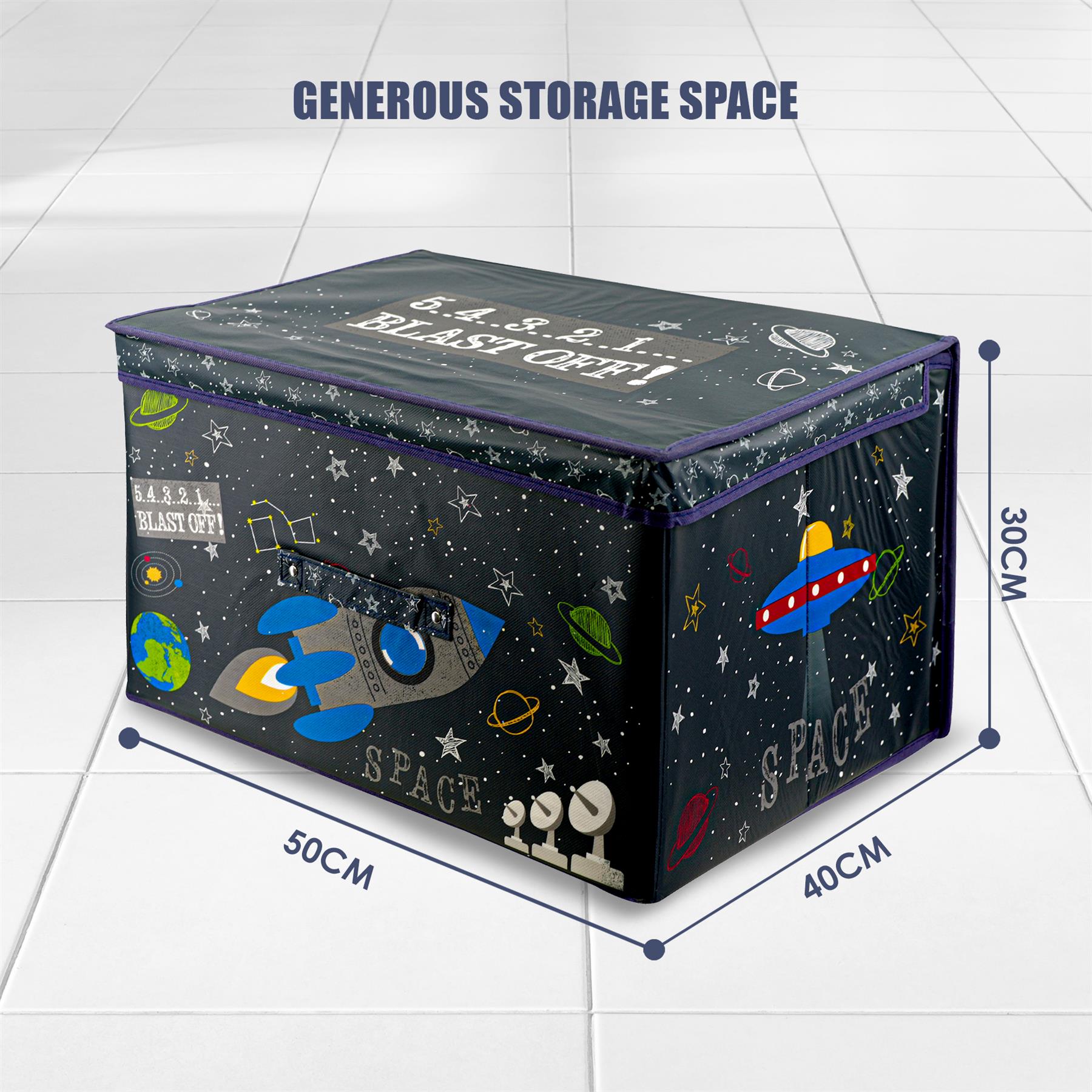 Blast Off Large Storage Box by The Magic Toy Shop - The Magic Toy Shop