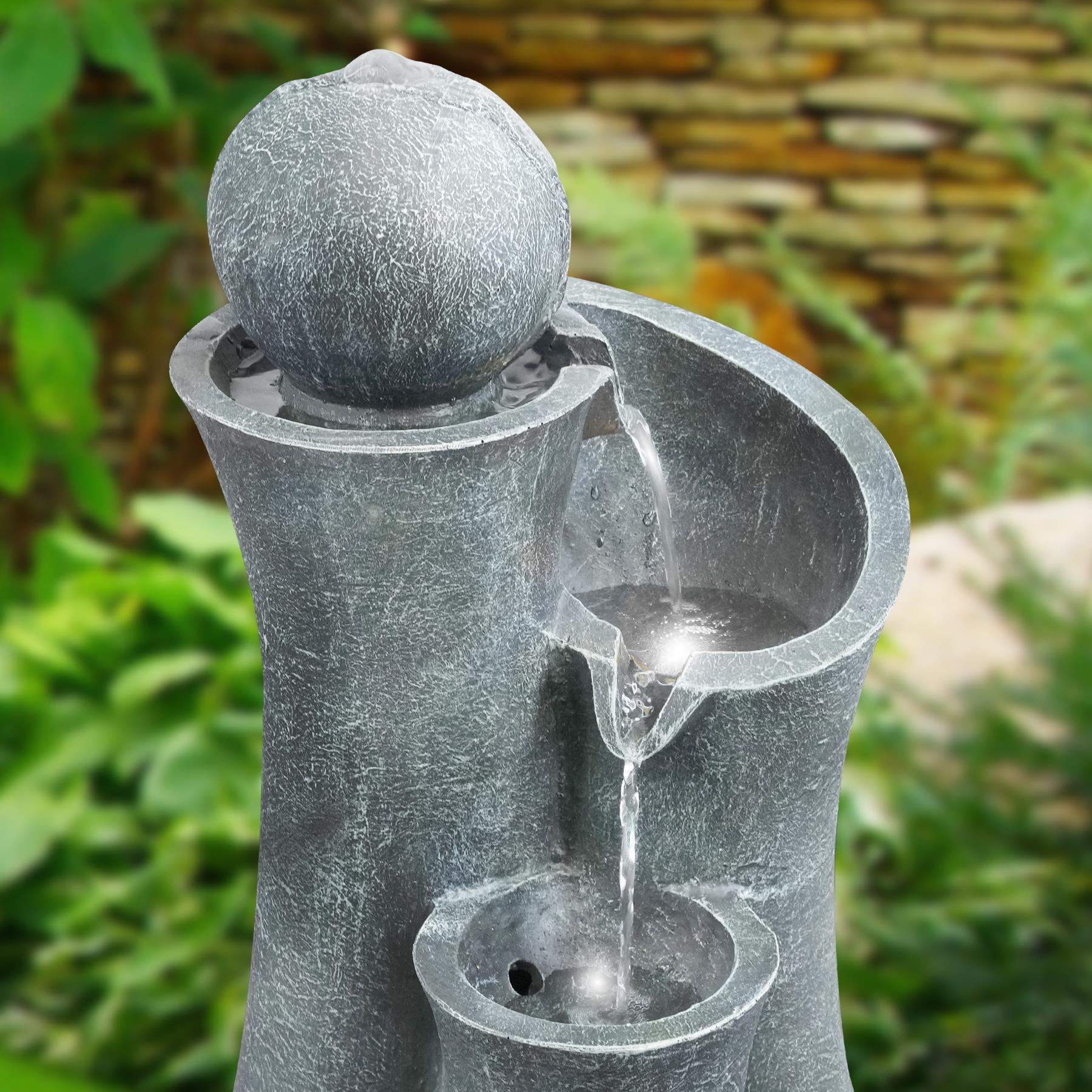 Ball on Top Water Feature Outdoor With LED by GEEZY - The Magic Toy Shop