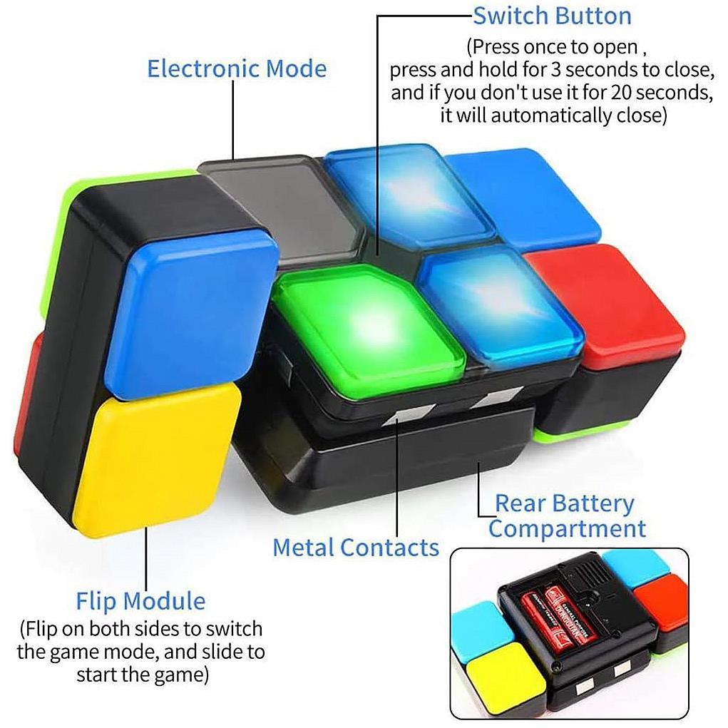 Magic Cube Electronic Handheld Puzzle Game by The Magic Toy Shop - The Magic Toy Shop