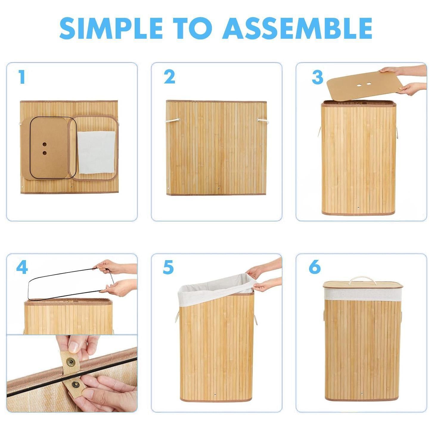 Bamboo Laundry Basket by GEEZY - The Magic Toy Shop