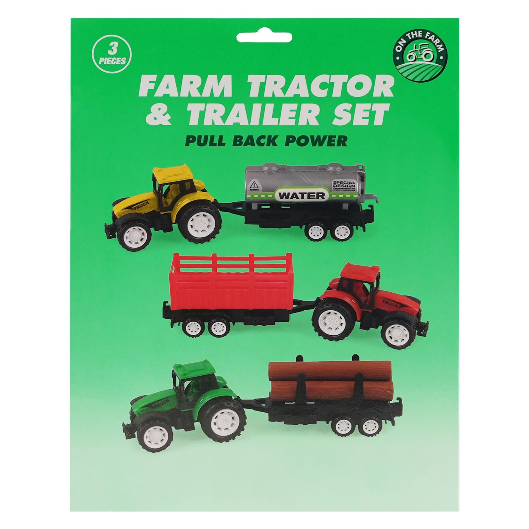 Farm Tractor and Trailer Playset by The Magic Toy Shop - The Magic Toy Shop