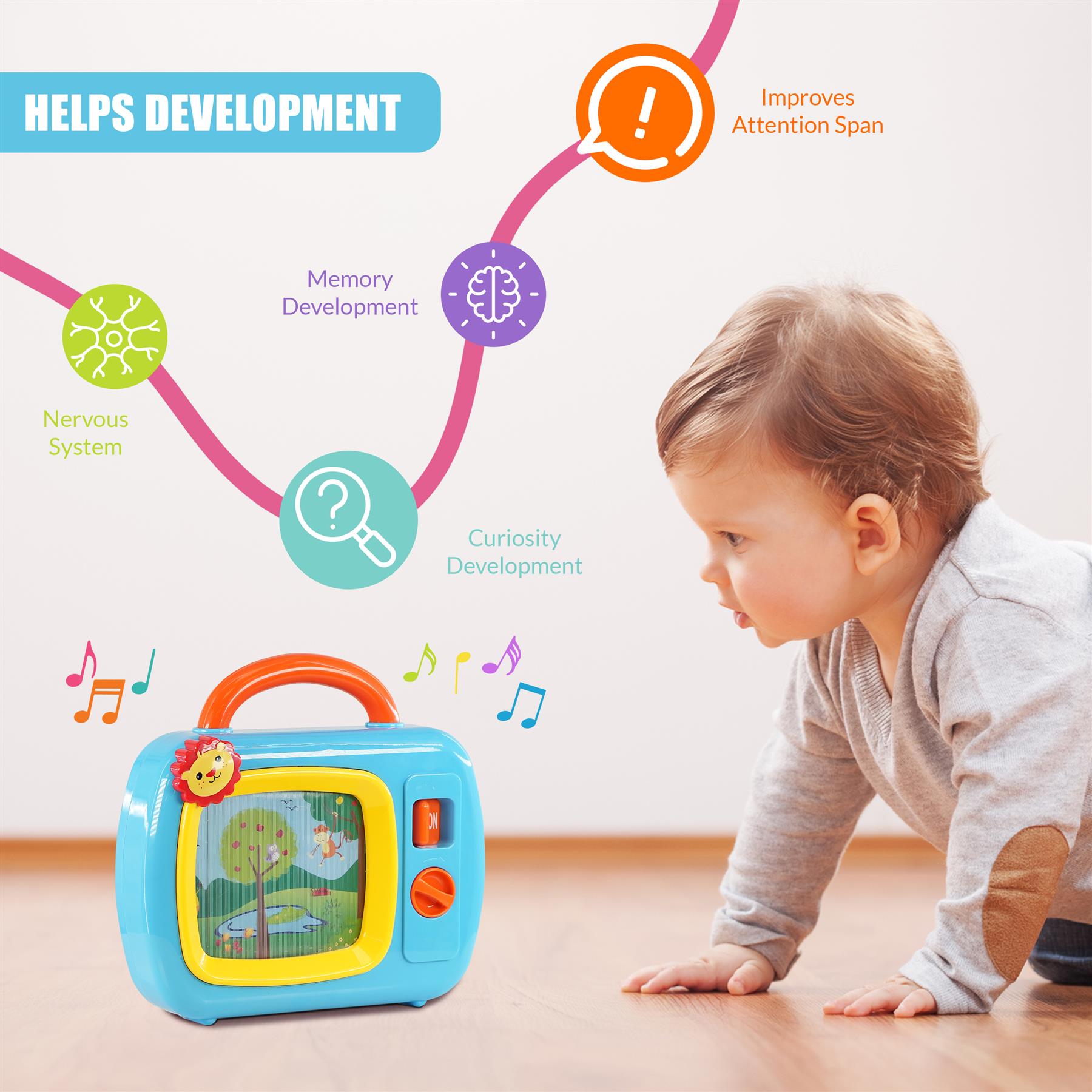 My First TV Baby Musical Toy by The Magic Toy Shop - The Magic Toy Shop