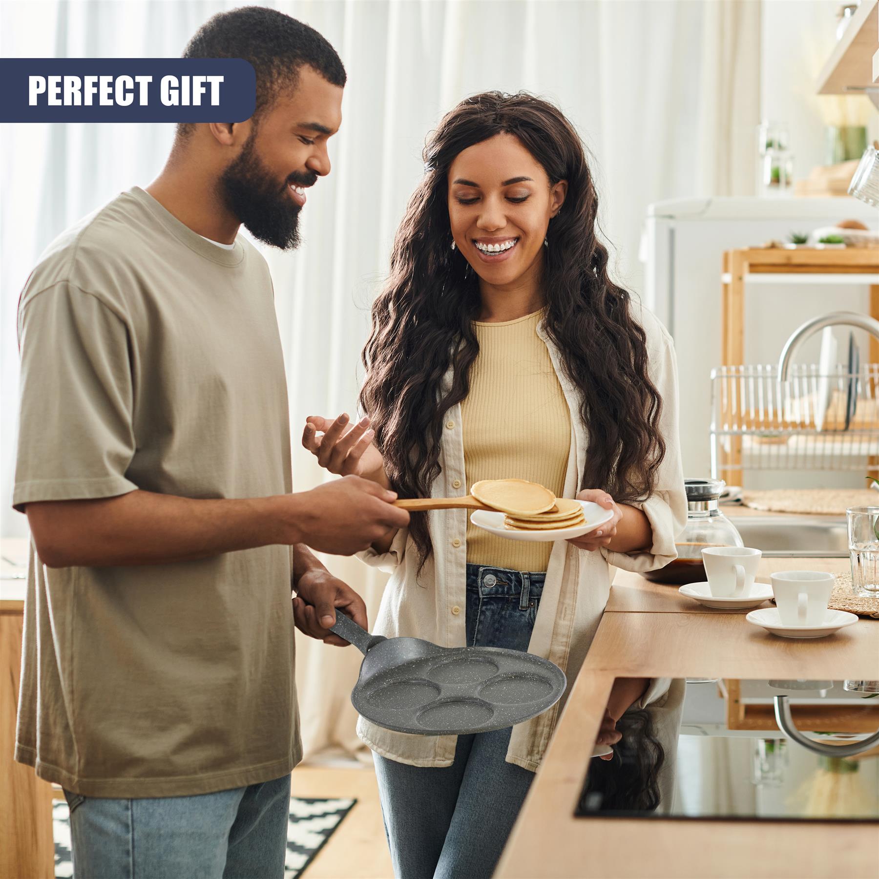 4 Mould Non-Stick Pancake Pan by GEEZY - The Magic Toy Shop