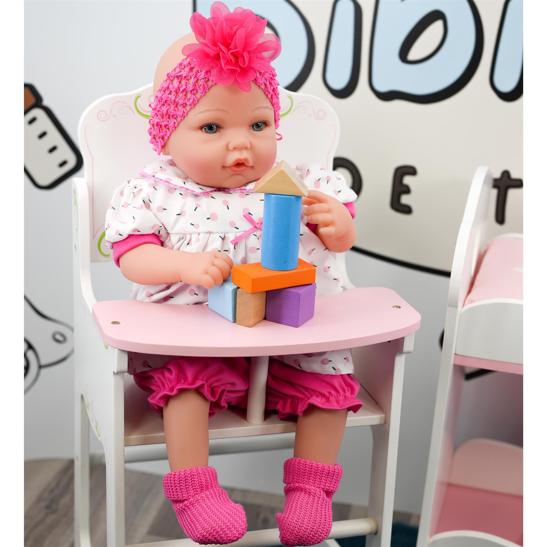 BiBi Outfits - Reborn Doll Clothes (Hot Pink) (50 cm / 20") by BiBi Doll - The Magic Toy Shop