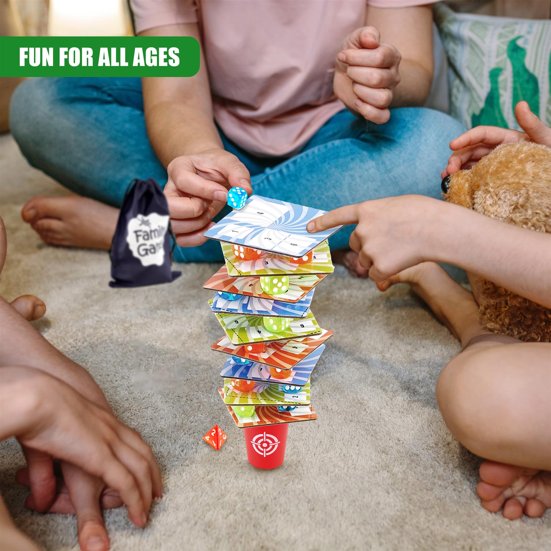 Dice Tower Balancing Board Game