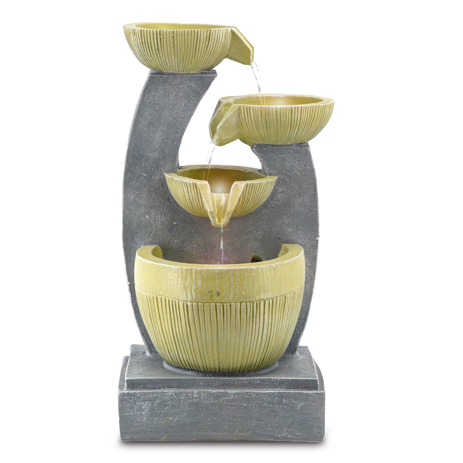 4 Tier Bowls Water Feature Outdoor With LED by GEEZY - The Magic Toy Shop