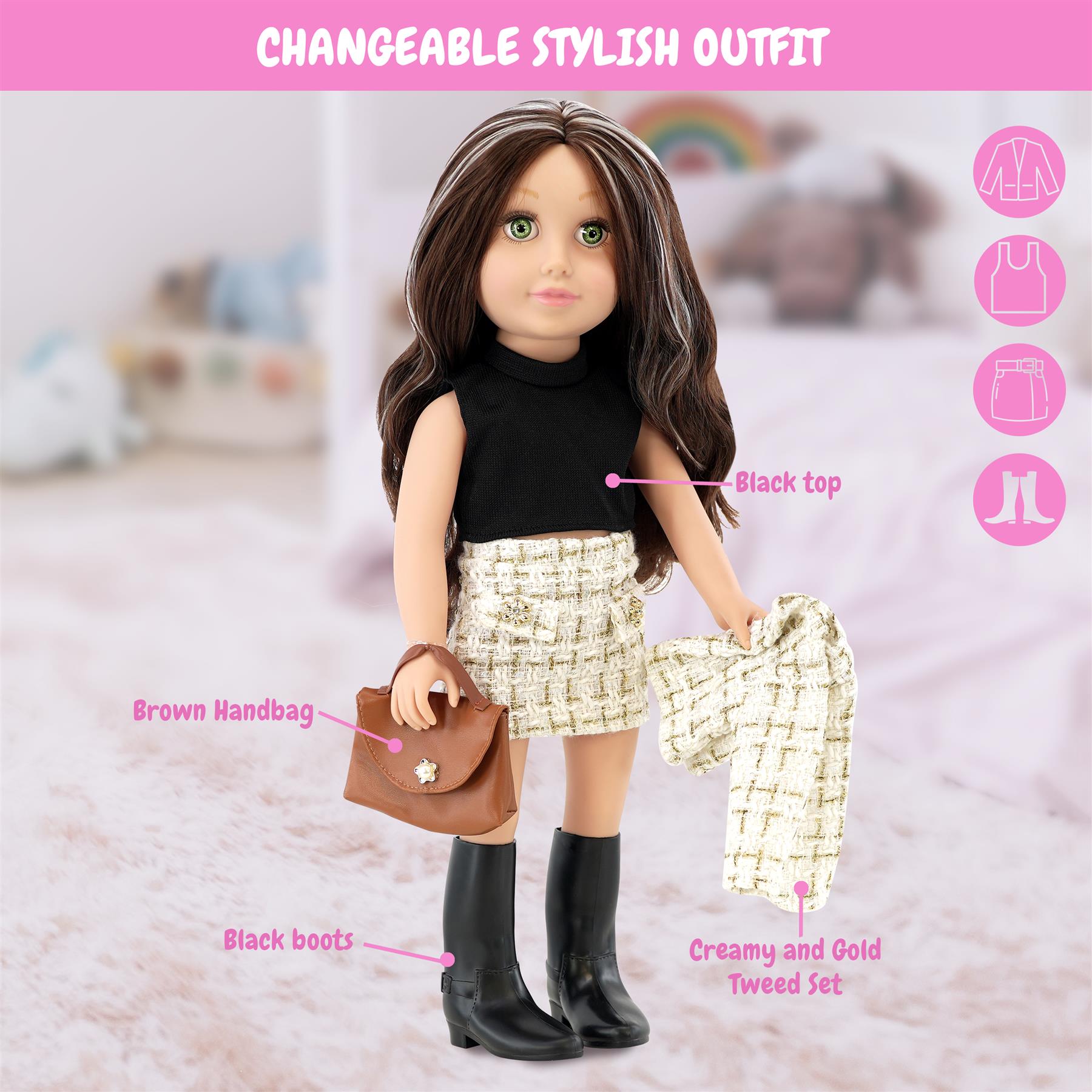 BiBi Doll Fashion "Kiara" (45 cm / 18") by BiBi Doll - The Magic Toy Shop