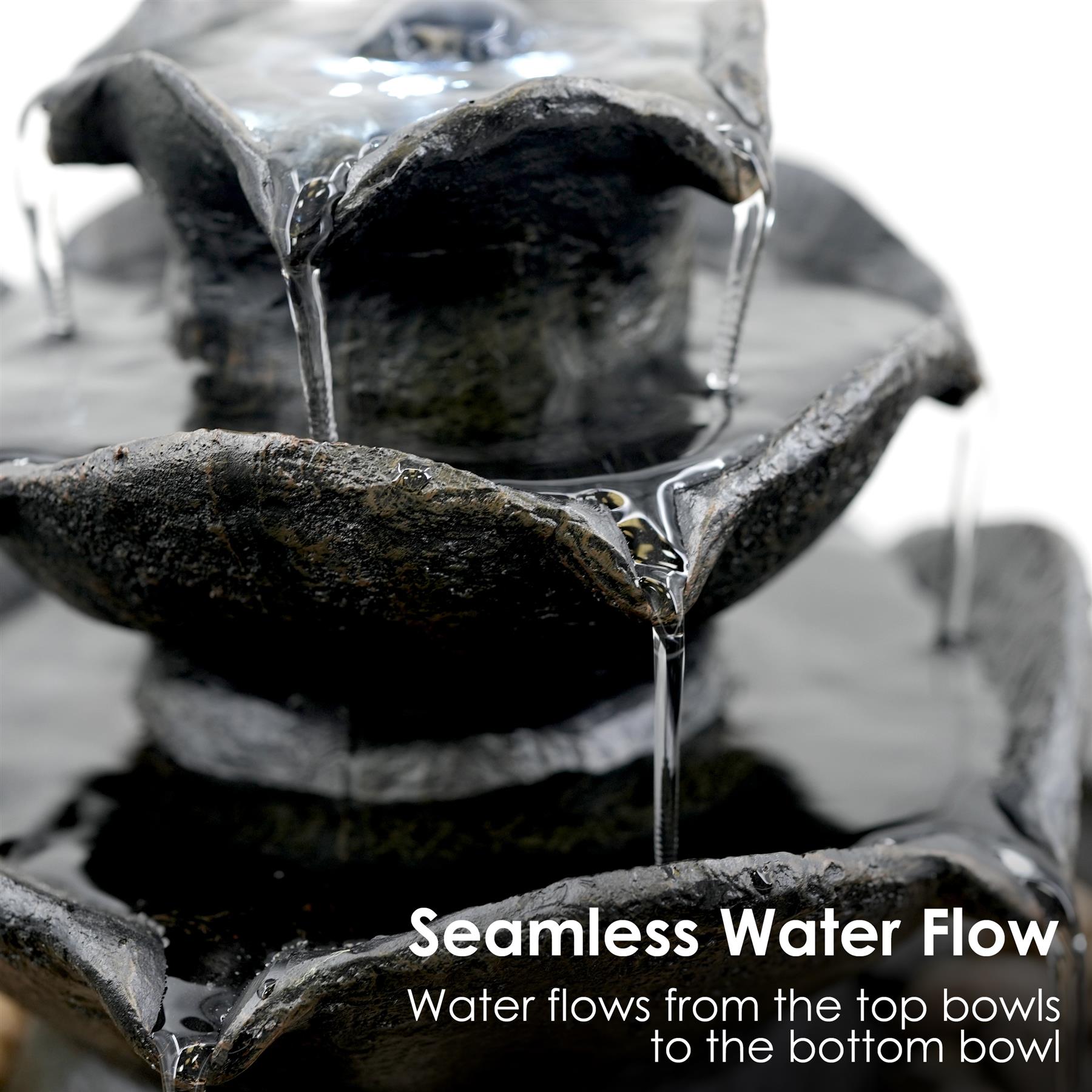 Waterfall Water Feature Indoor With LED by GEEZY - The Magic Toy Shop