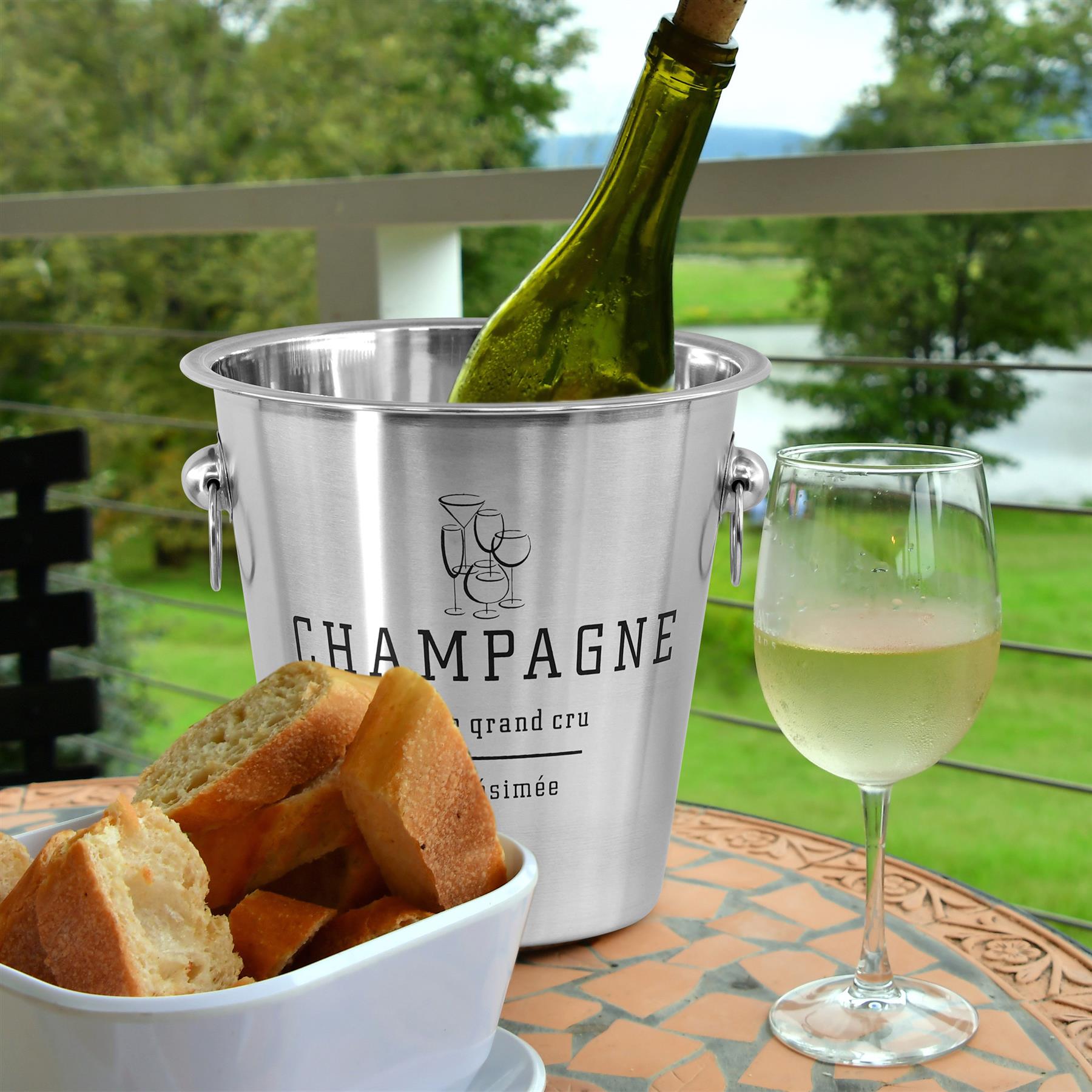 French Silver Ice Bucket by GEEZY - The Magic Toy Shop