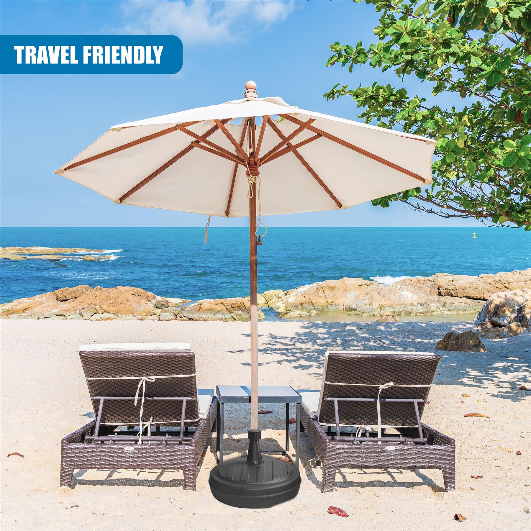 Black Parasol Base, 13L