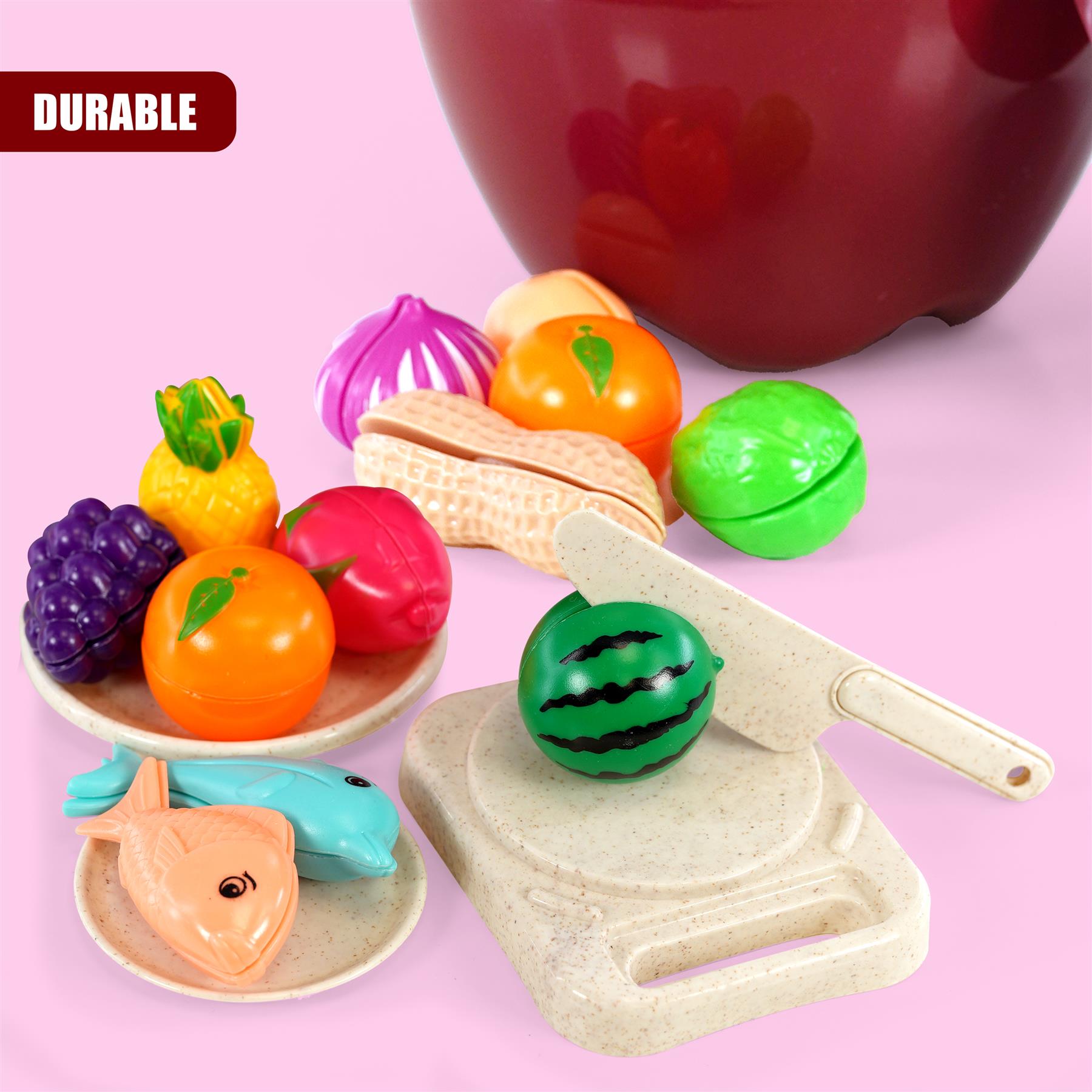 Fruit Cutting Toy Set with Storage Case by The Magic Toy Shop - The Magic Toy Shop