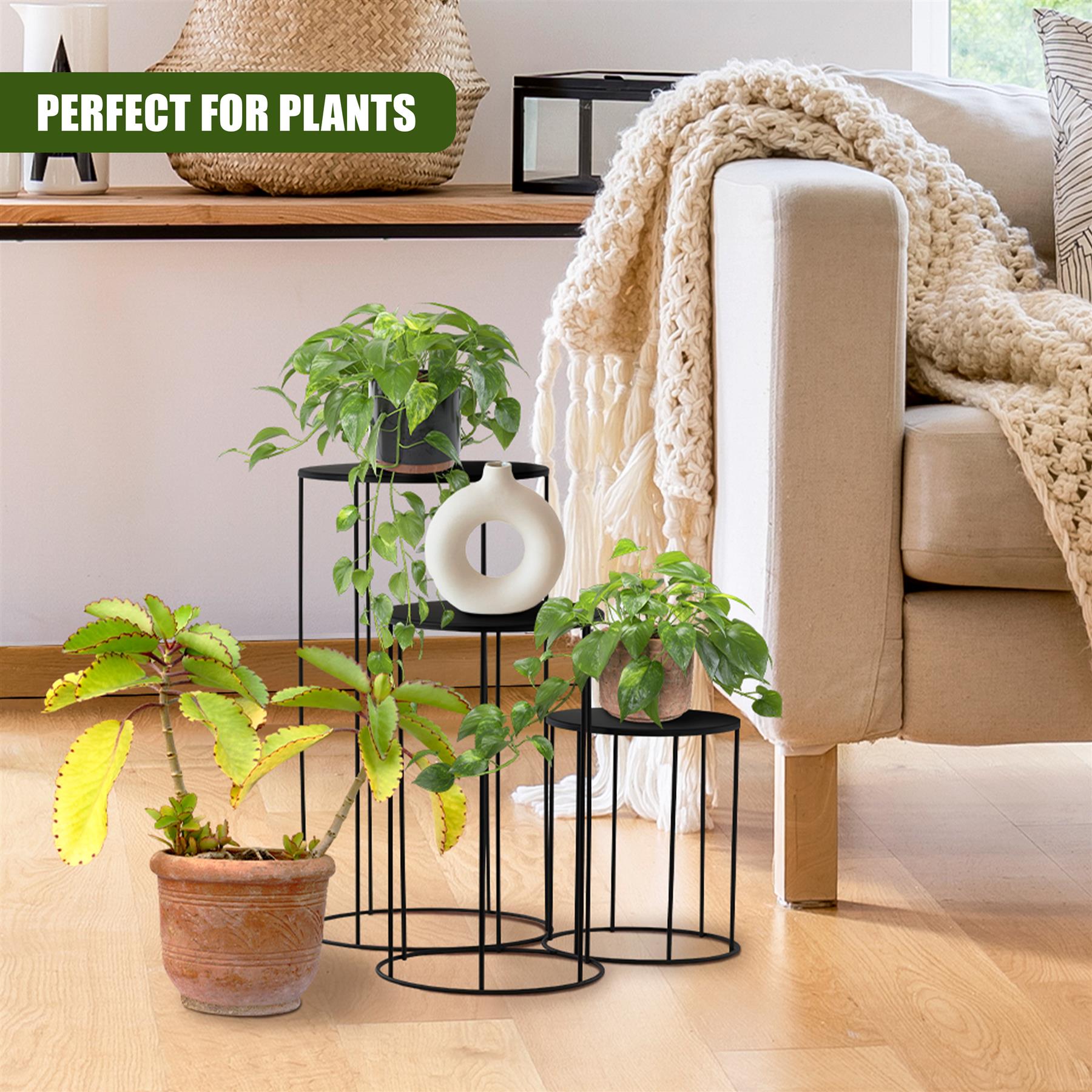 Indoor Plant Stands Set of 3 by GEEZY - The Magic Toy Shop