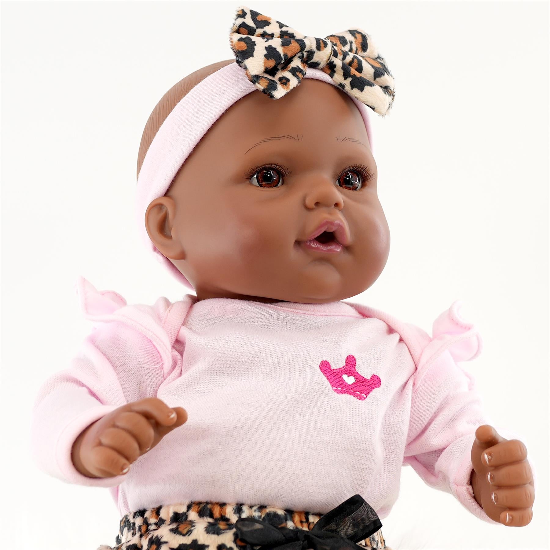 BiBi Black Doll Reborn Girl "Iris" (43 cm / 17") by BiBi Doll - The Magic Toy Shop