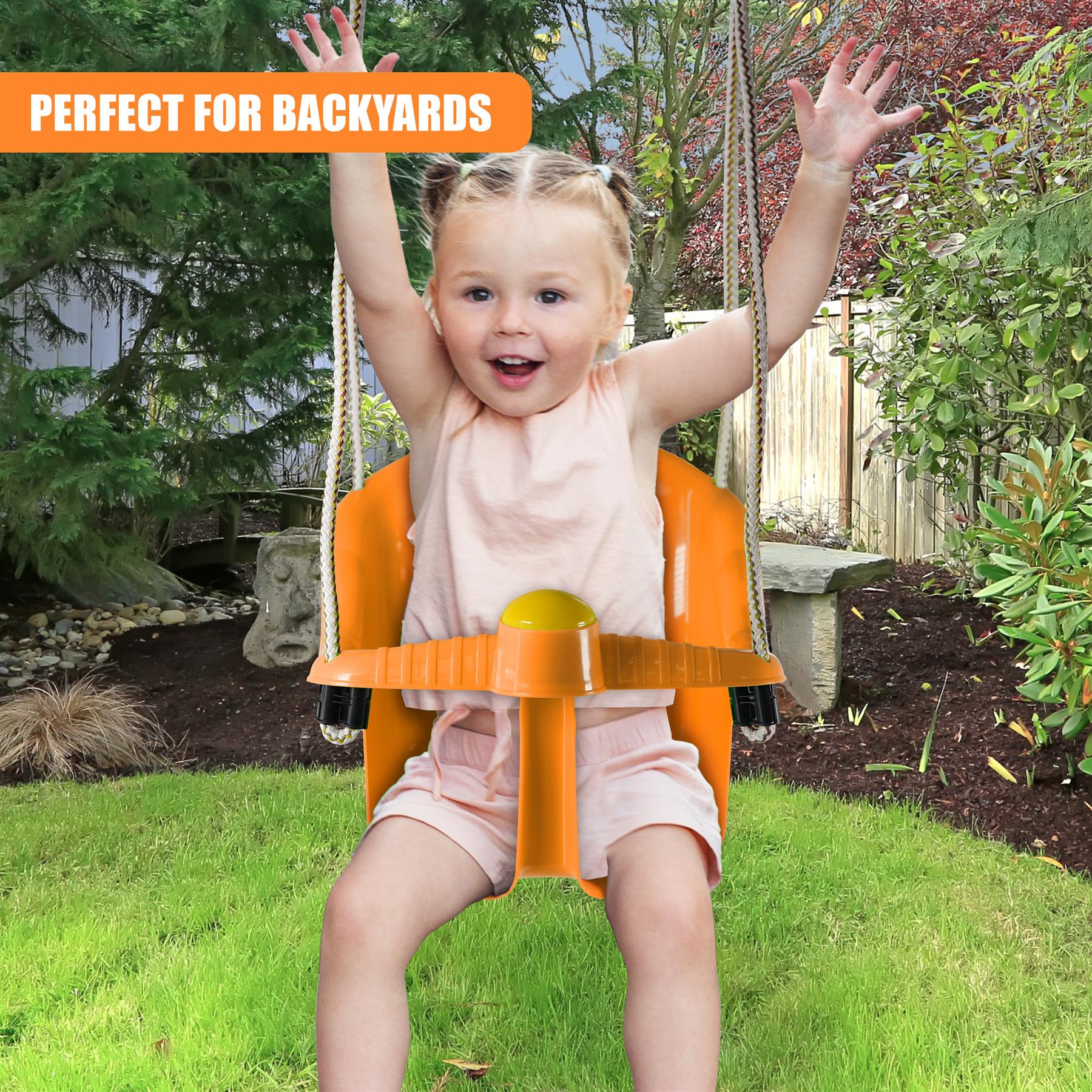 Orange Children's Safety Swing Seat by MTS - The Magic Toy Shop