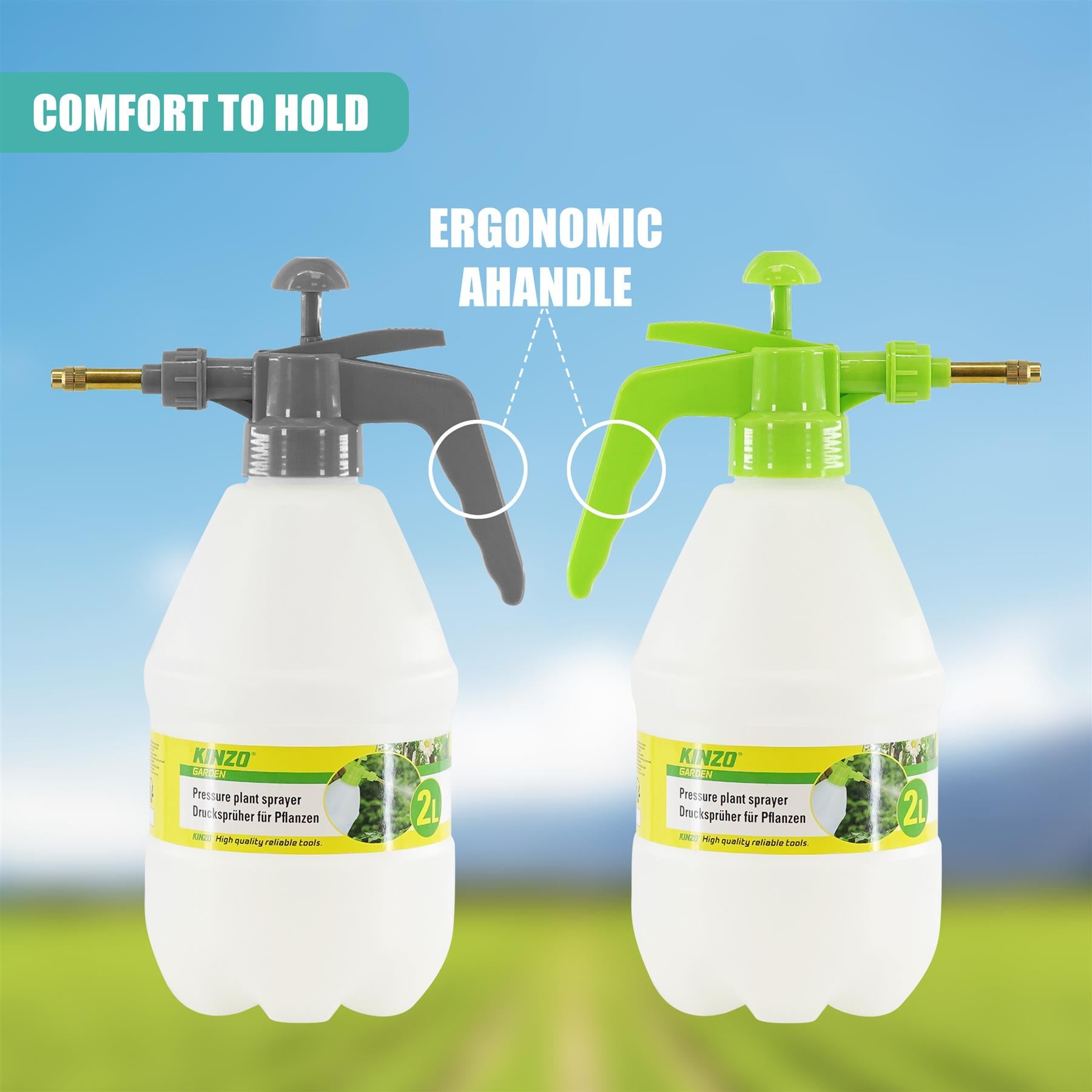 2L Garden Pressure Spray Bottle Plant Water Spray by GEEZY - The Magic Toy Shop