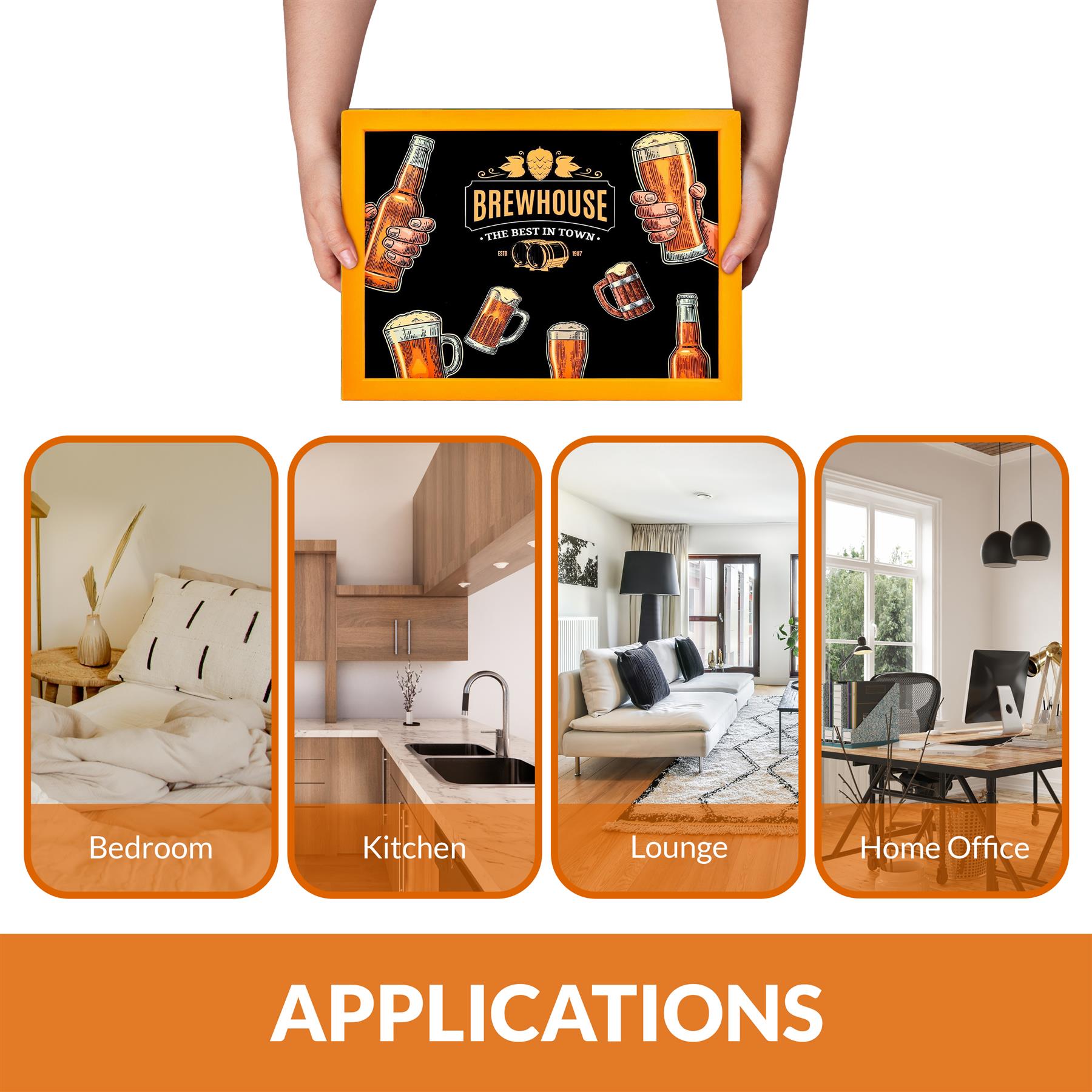 Lap Tray With Bean Bag Cushion (Brewhouse) by Geezy - The Magic Toy Shop