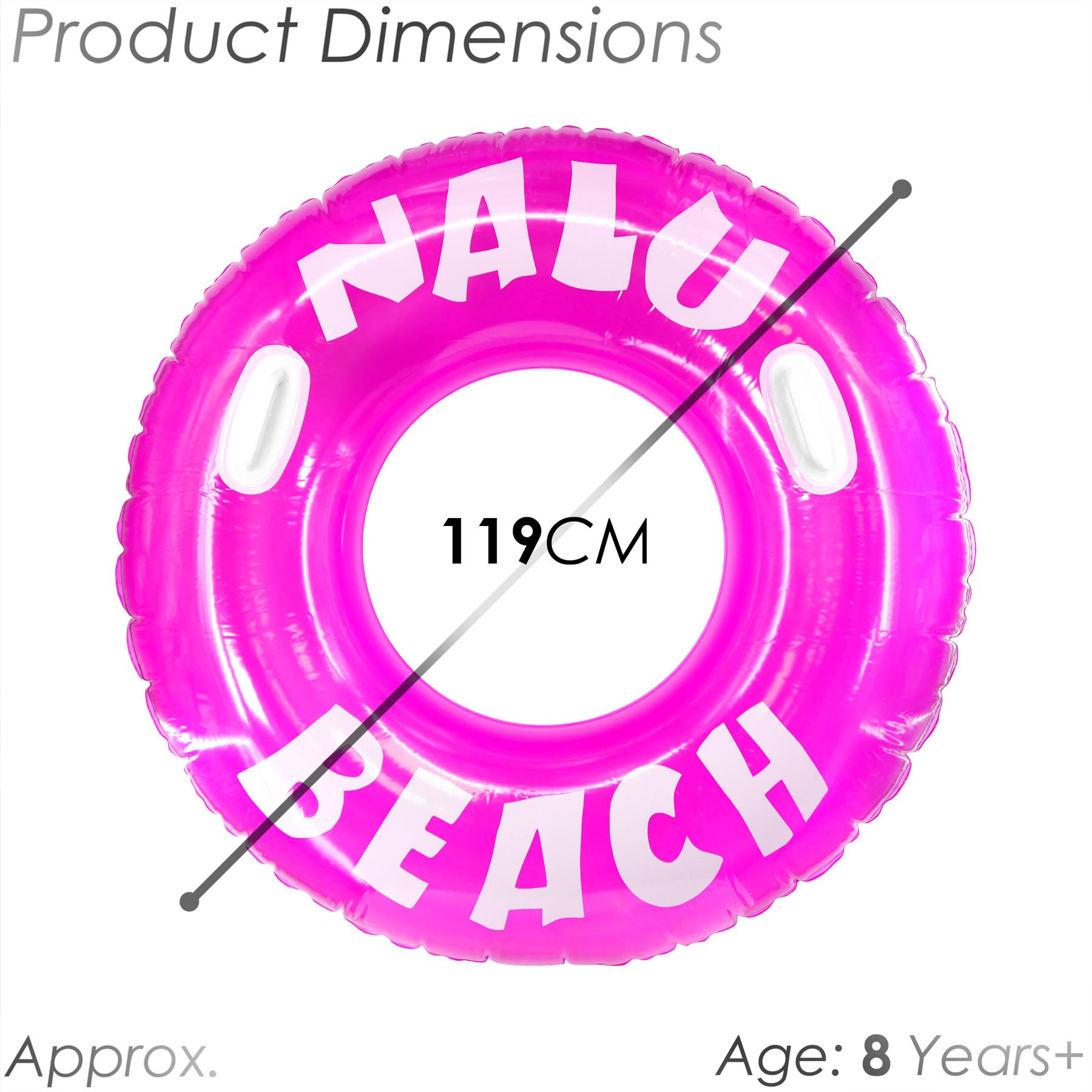 Nalu Pink Turbo Tyre Ring With Handles 47" by Nalu - The Magic Toy Shop