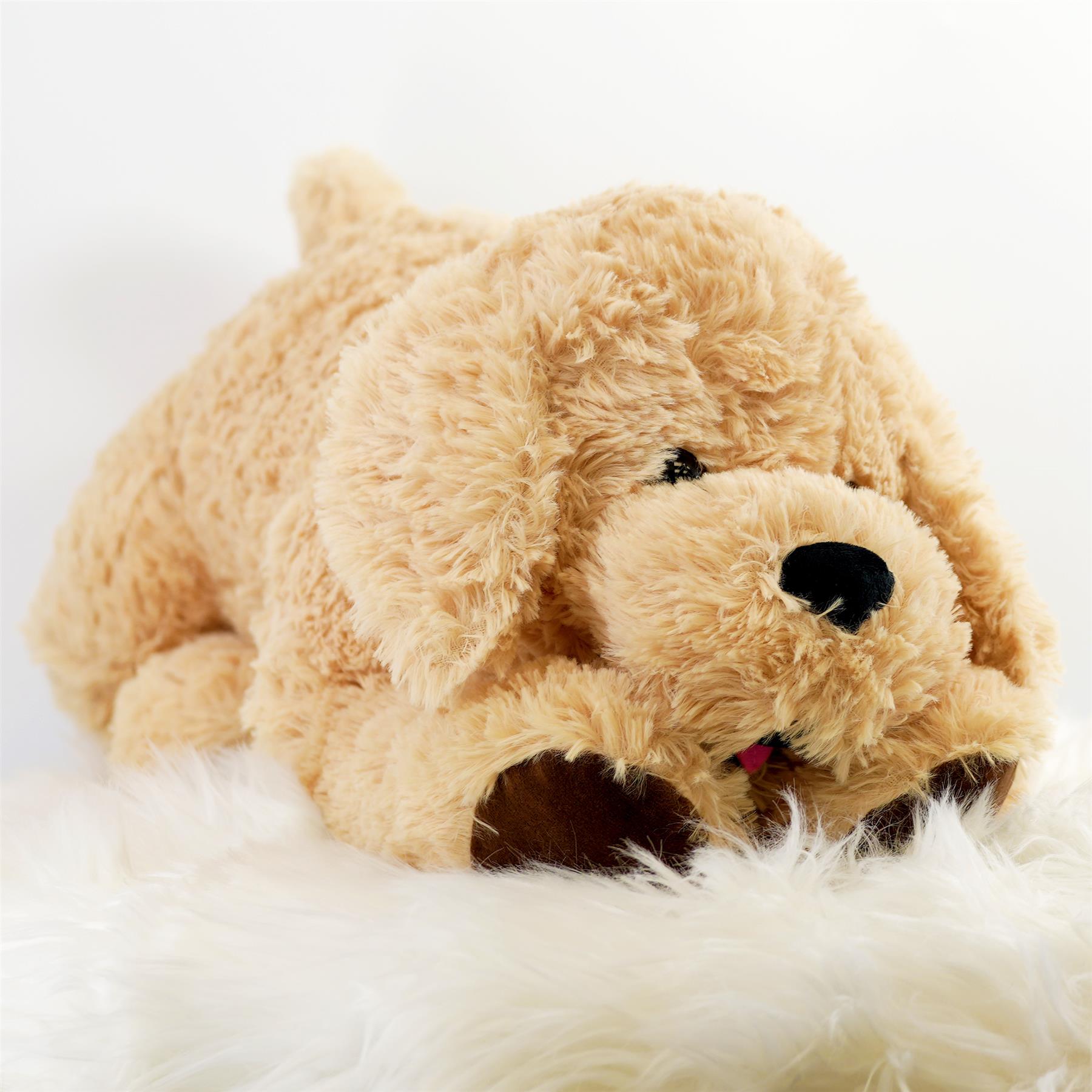 Giant Plush Lying Dog Soft Toy, 28 Inch by The Magic Toy Shop - The Magic Toy Shop